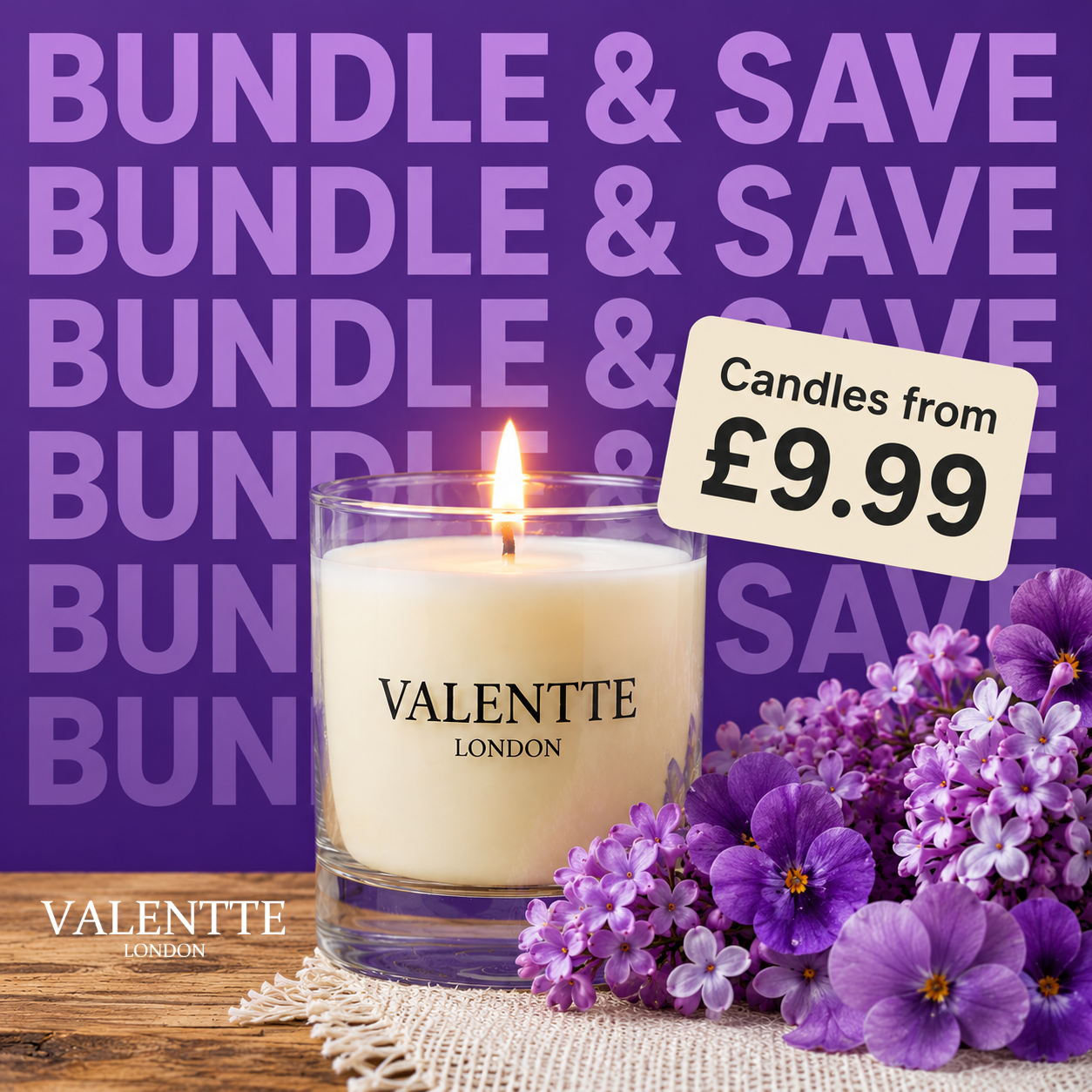 Valentte Facebook ad: Pick your scents. Save up to 47%.