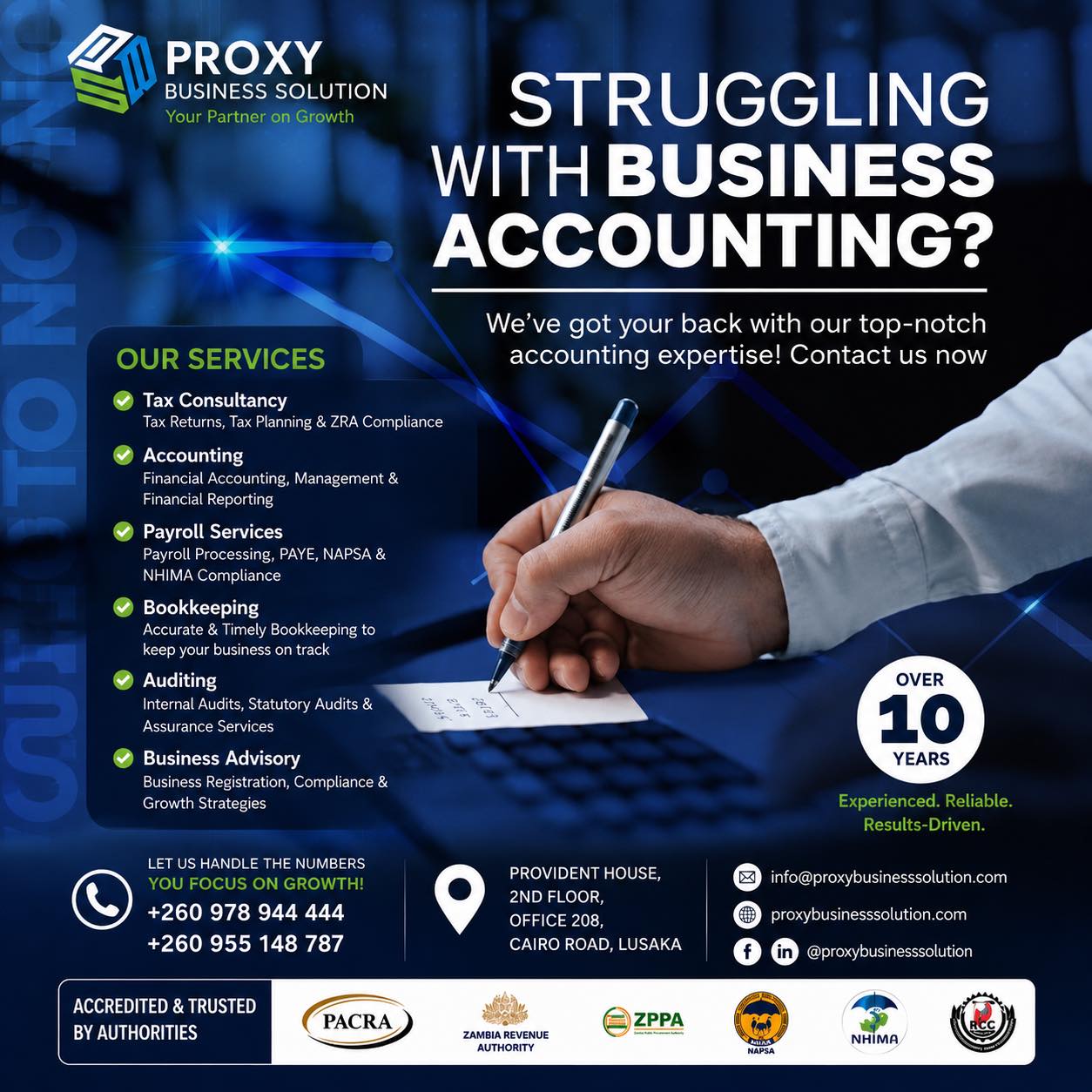 Proxy Business Solution Limited Facebook ad: Your business deserves more than just bookkeeping it…