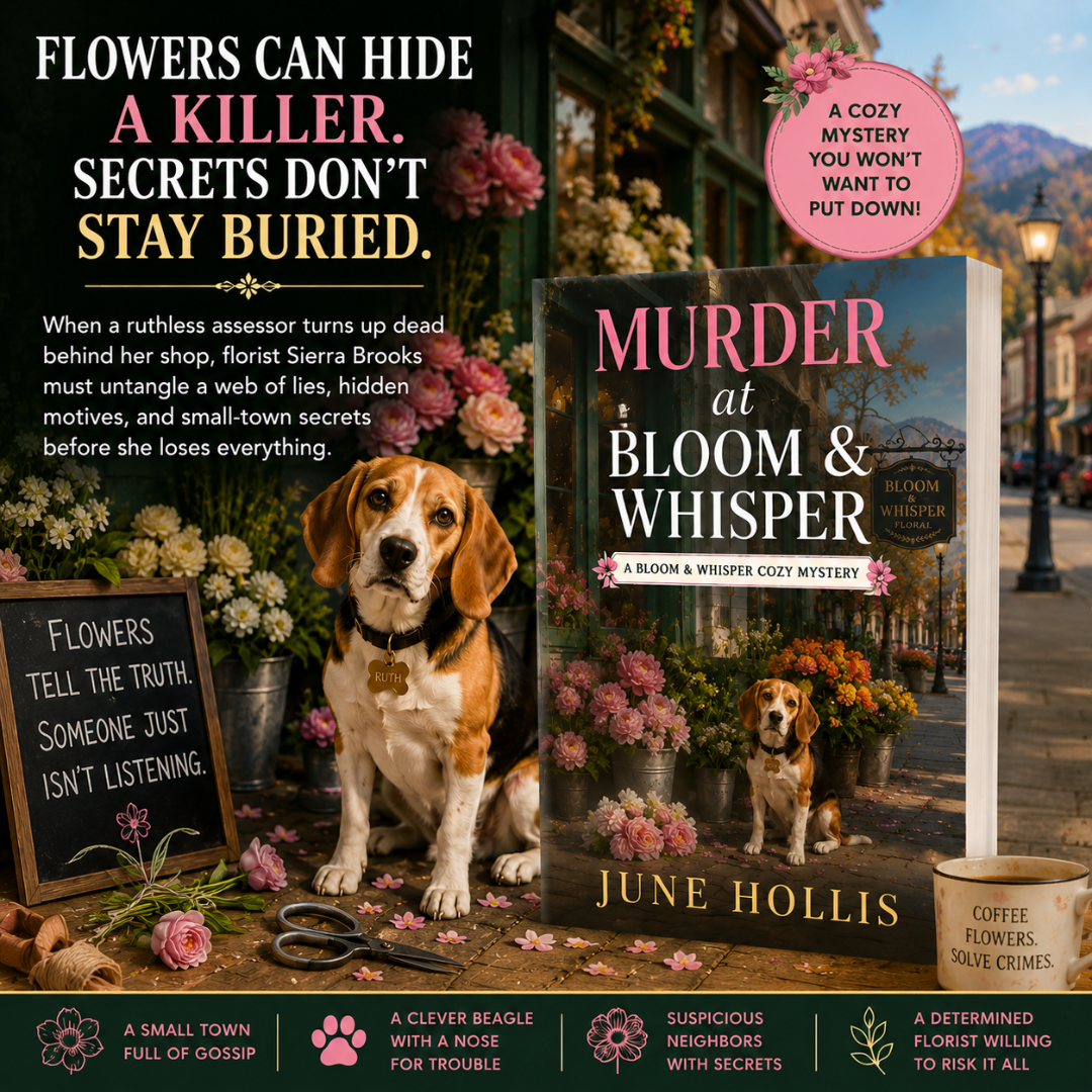 June Hollis Cozy Mystery Facebook ad