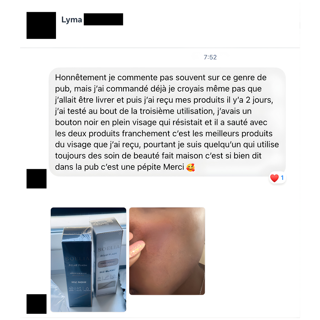 Soelia Facebook ad