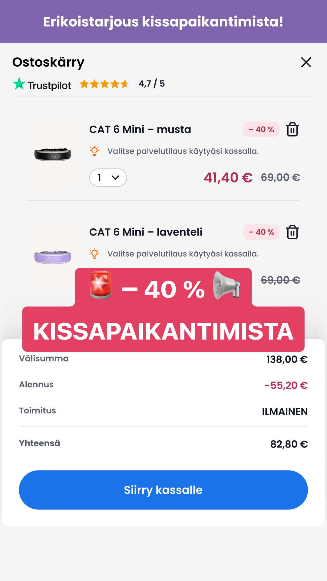 Tractive Facebook ad