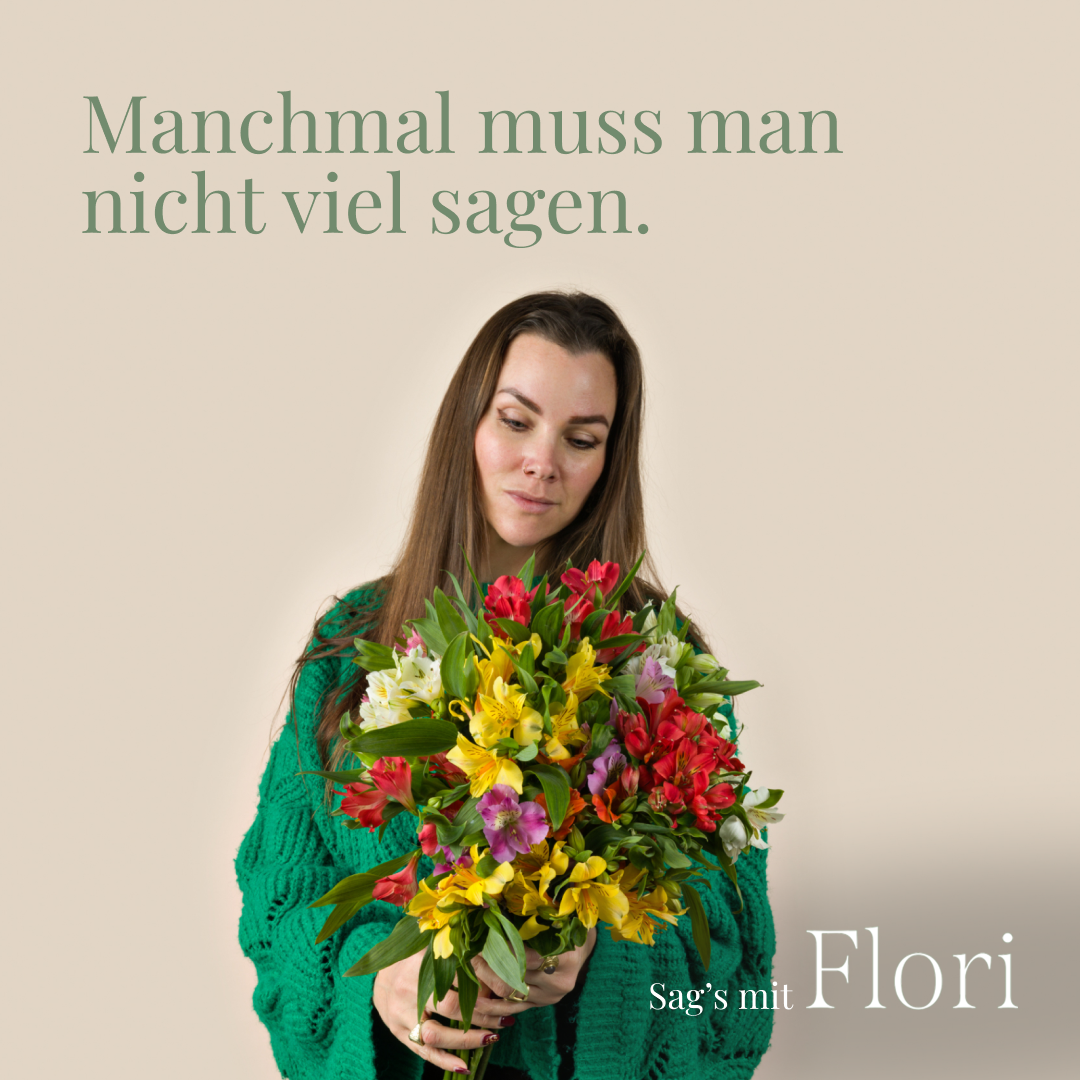 Flori.at Facebook ad: Für alles, was du sagen willst.