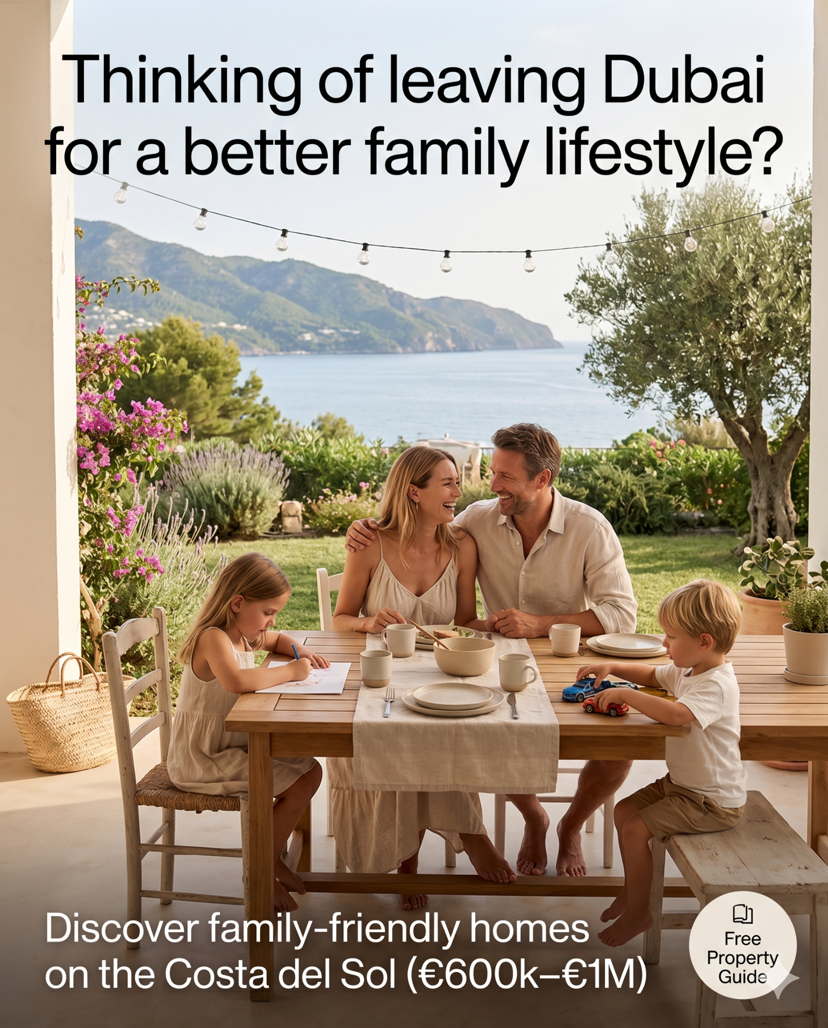 The Spanish Estate Agent Facebook ad: Thinking of leaving Dubai for a better family lifestyle?