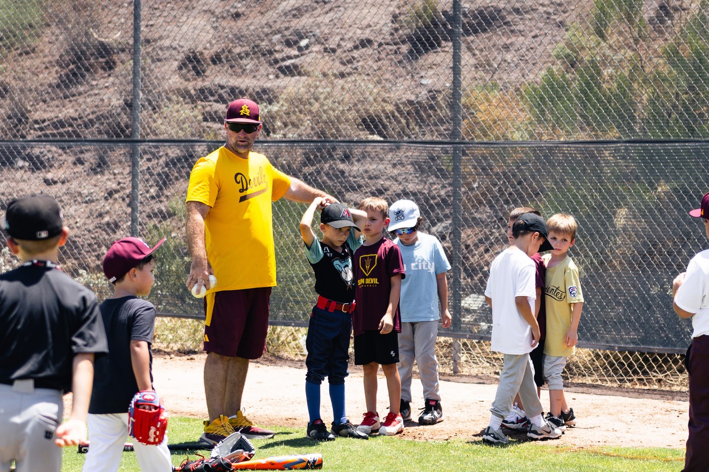 ASU Baseball Camps & Recruiting Facebook ad: Real Coaching From the Sun Devils Staff