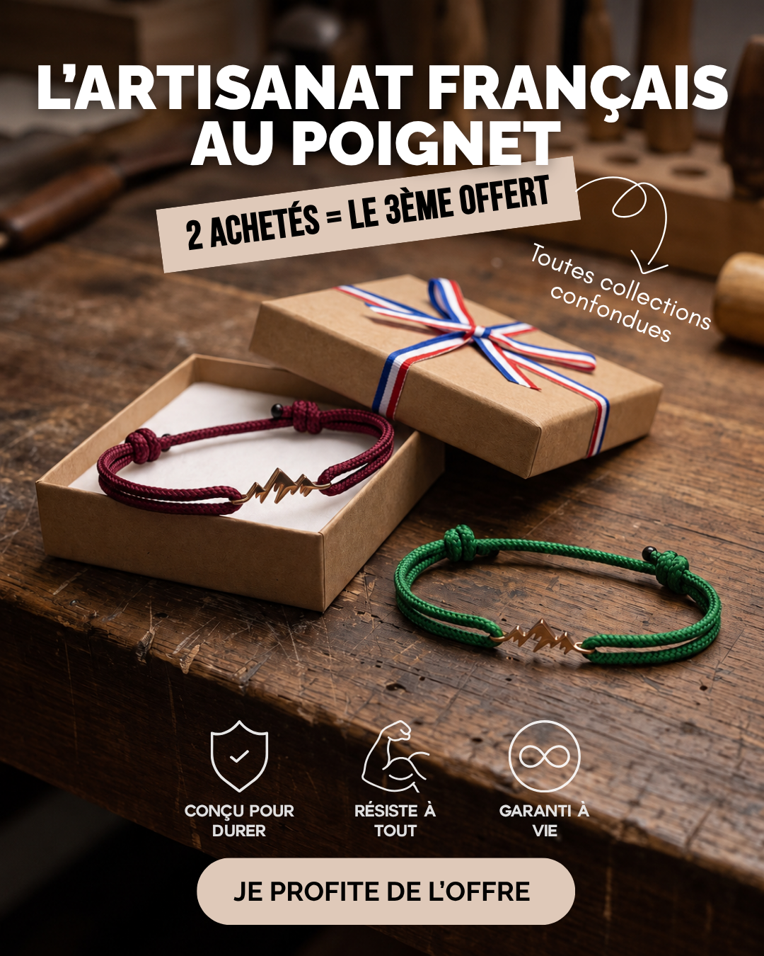 Rescapé France Facebook ad: Portez votre passion!