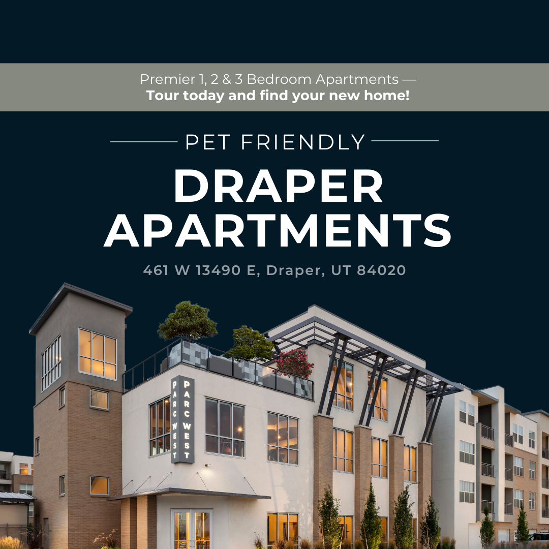 Parc West Apartments - Draper, UT Facebook ad: Parc West Luxury Apartments features 1, 2, &…
