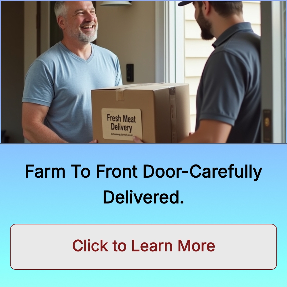 QuickSearches Blueprint Facebook ad: Meat Delivery To Homes All States.