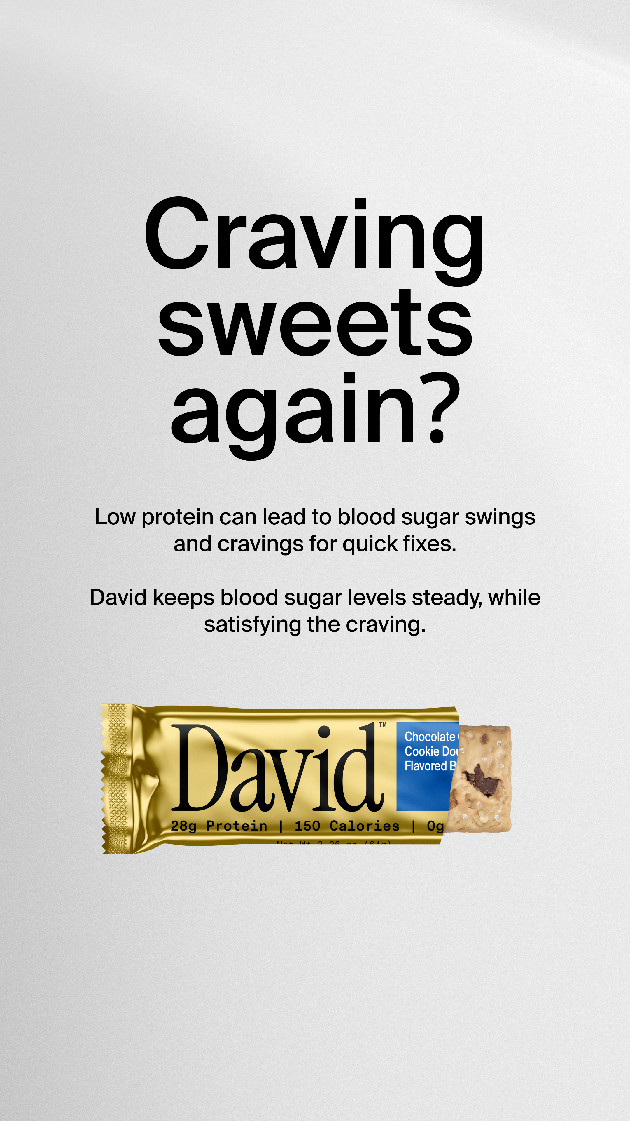 David Protein Facebook ad