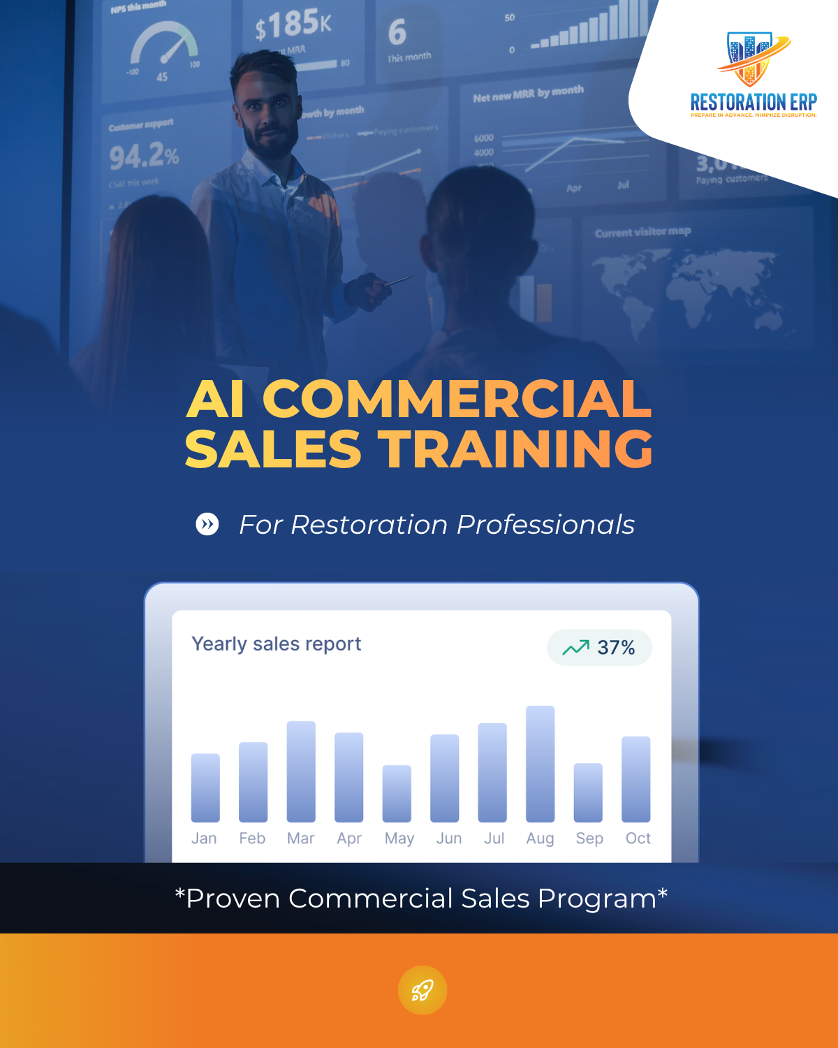 Restoration ERP Facebook ad from Apr 17, 2026