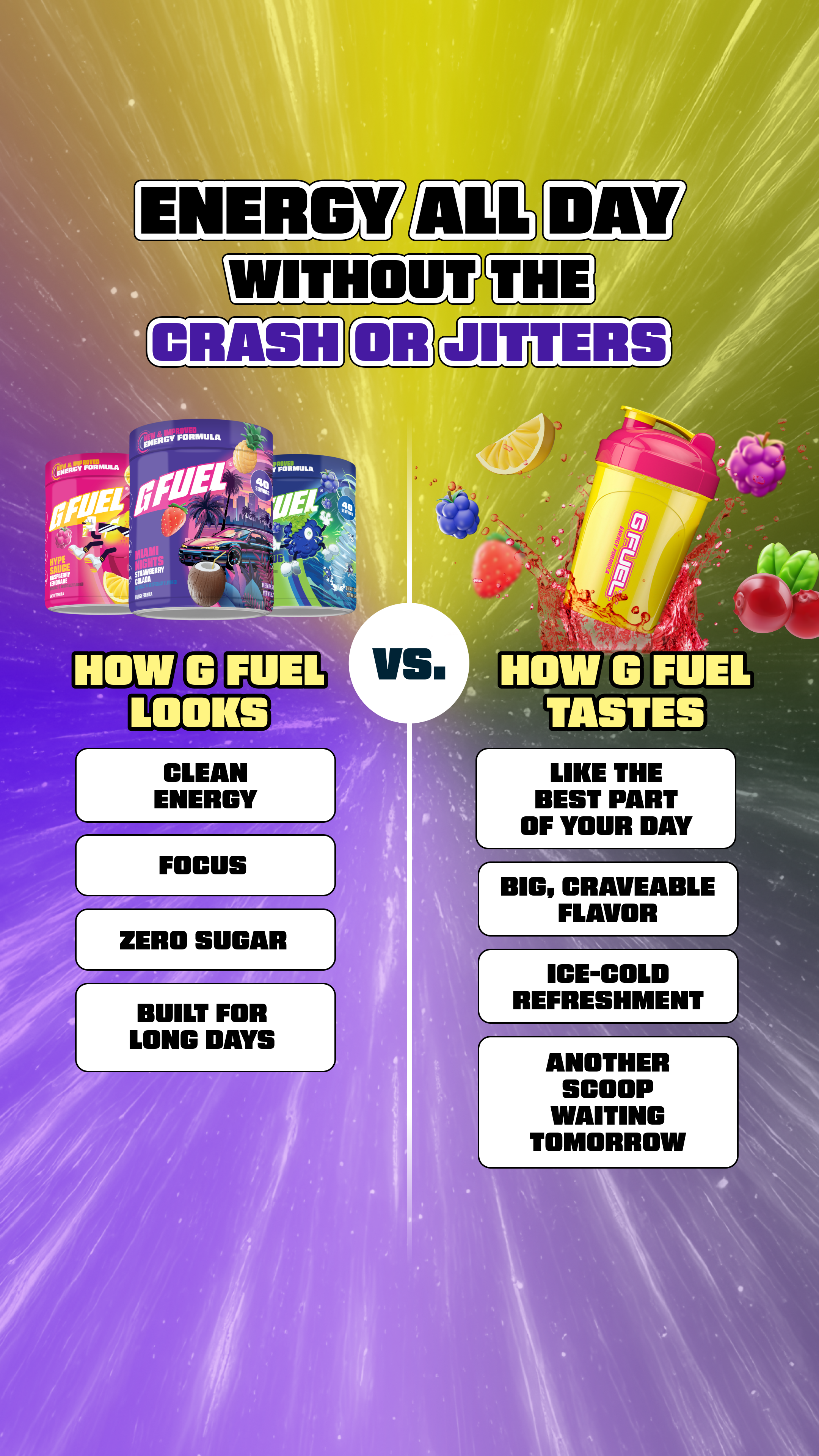G FUEL Facebook ad