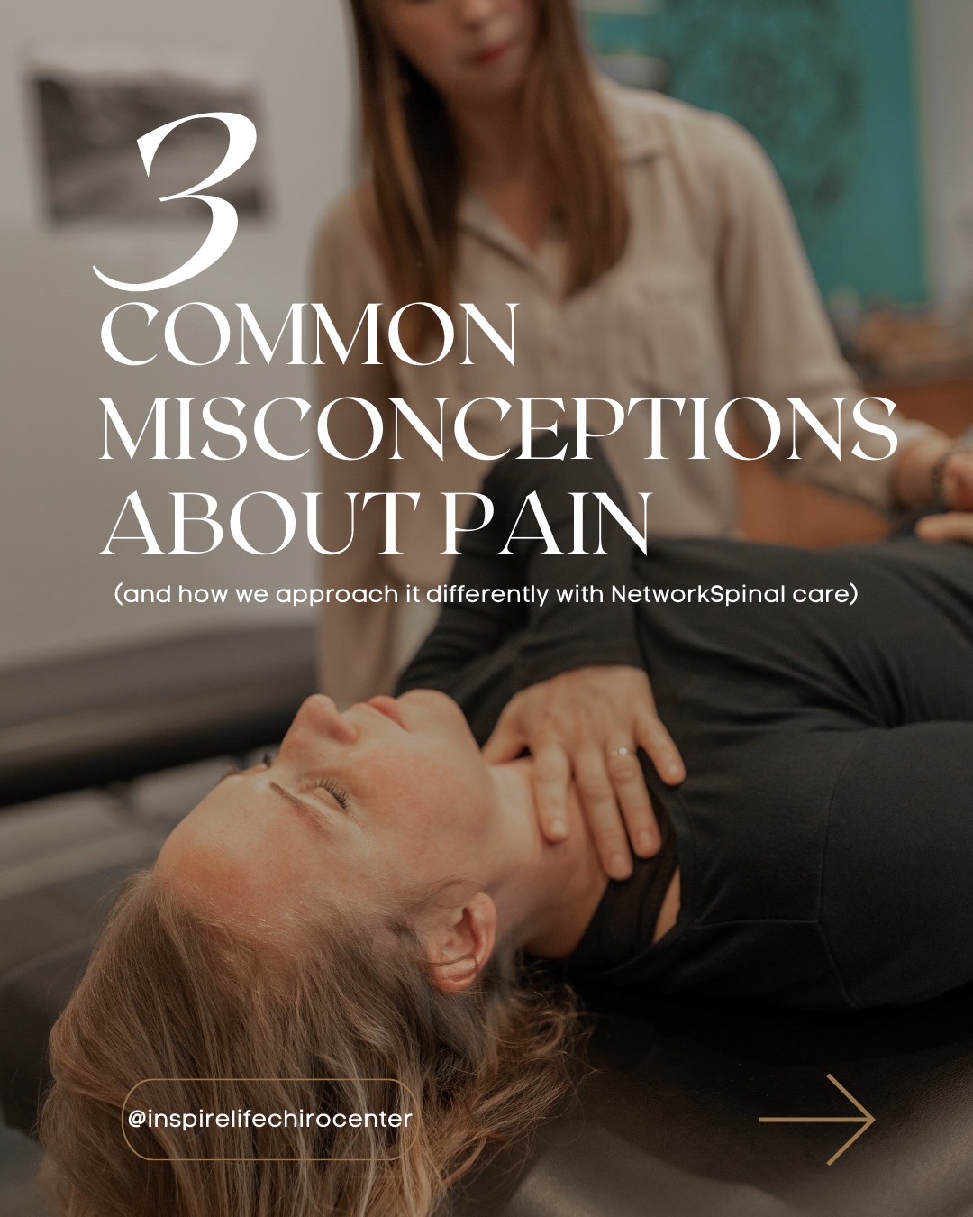 Inspire Life Chiropractic Center Facebook ad: Pain isn’t the enemy.