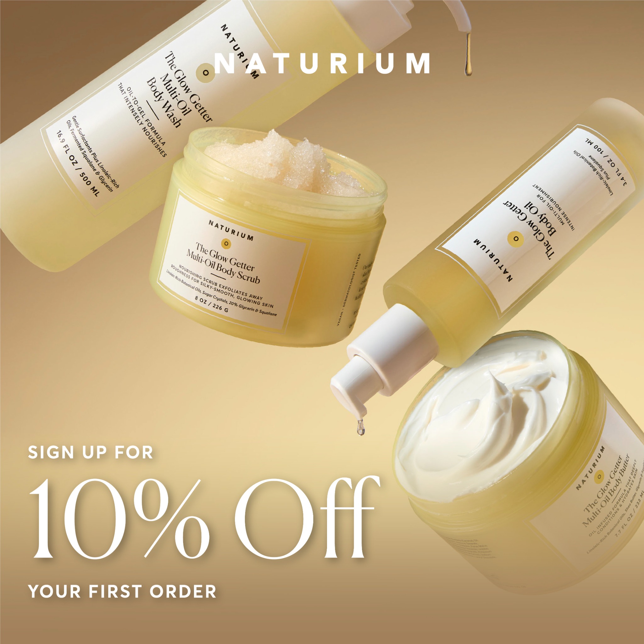 Naturium Facebook ad: Consistency Starts Here