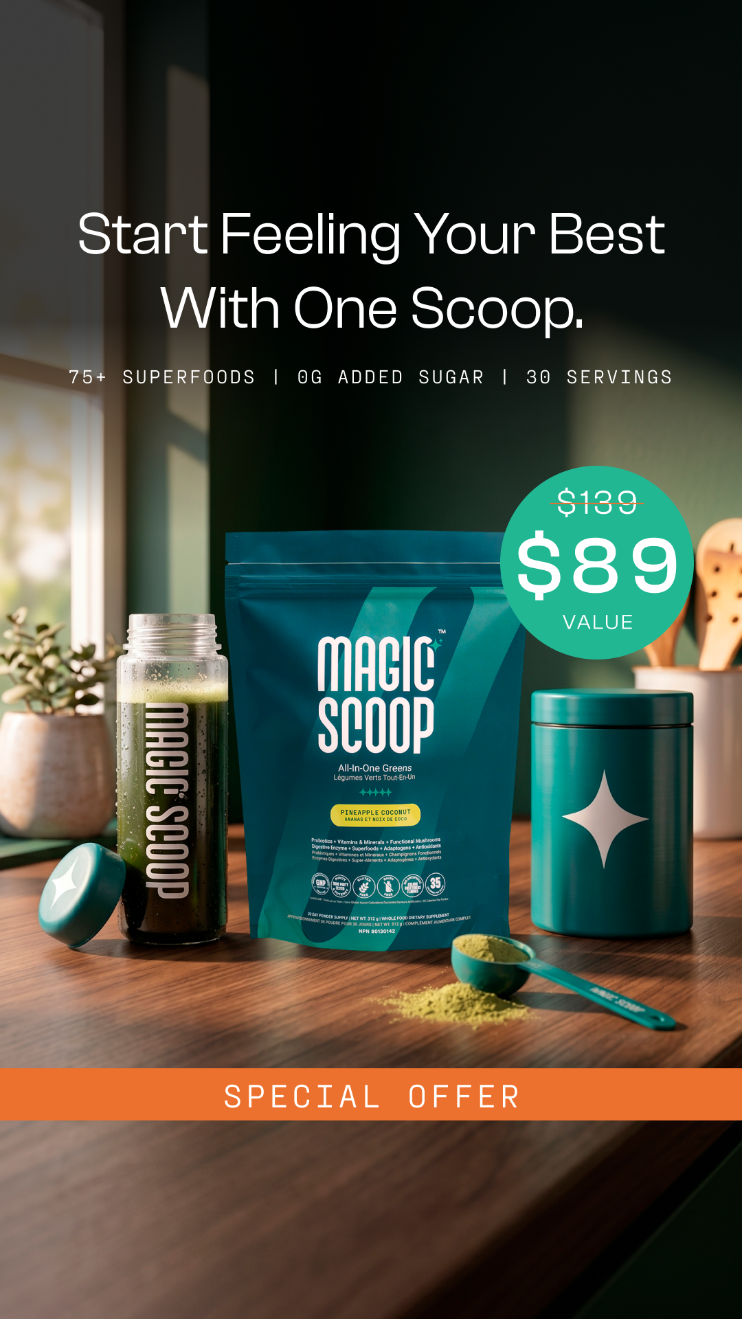 Magic Scoop Facebook ad