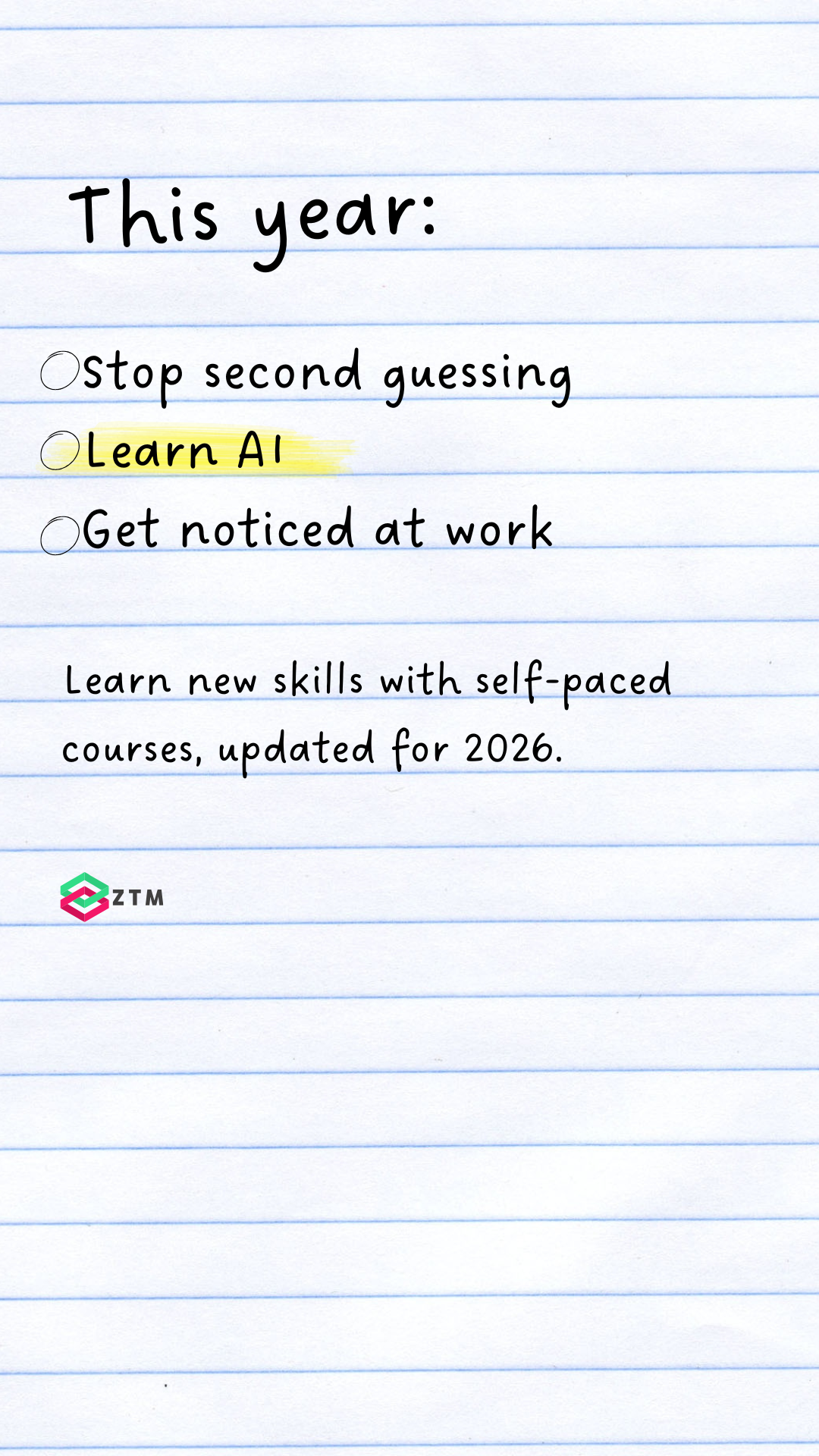 Zero To Mastery Facebook ad