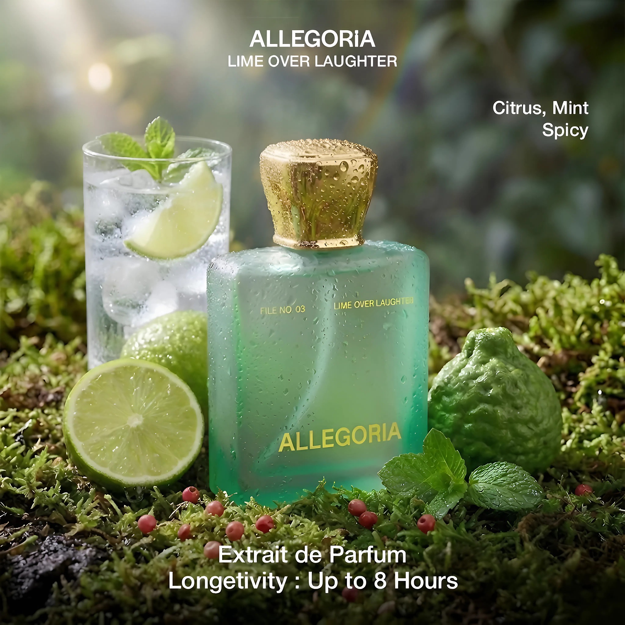 AllegoriaFragrance Facebook ad: Where memories softly shine, makes you feel elegant…