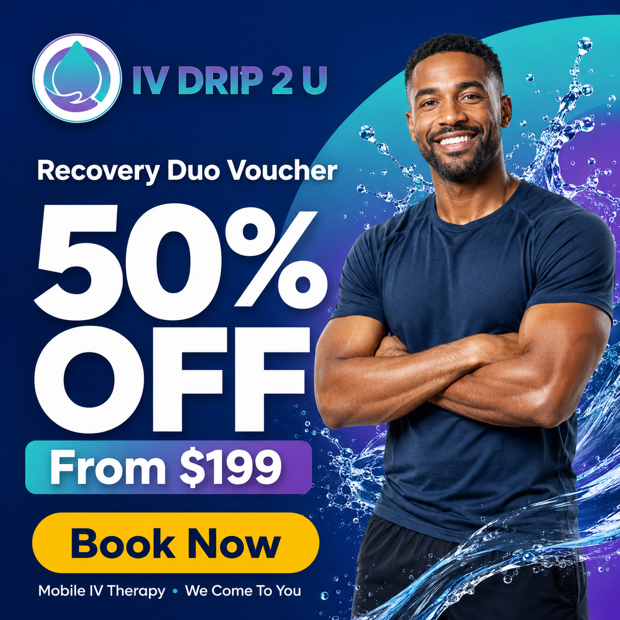 IV Drip 2 U Facebook ad: Vegas Recovery Duo: 2nd IV 50% Off