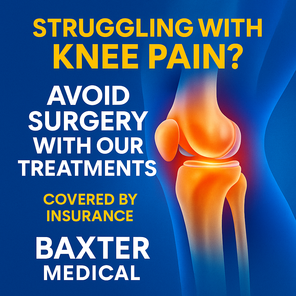 Baxter Medical Facebook ad: Non-surgical treatments covered by most health plans