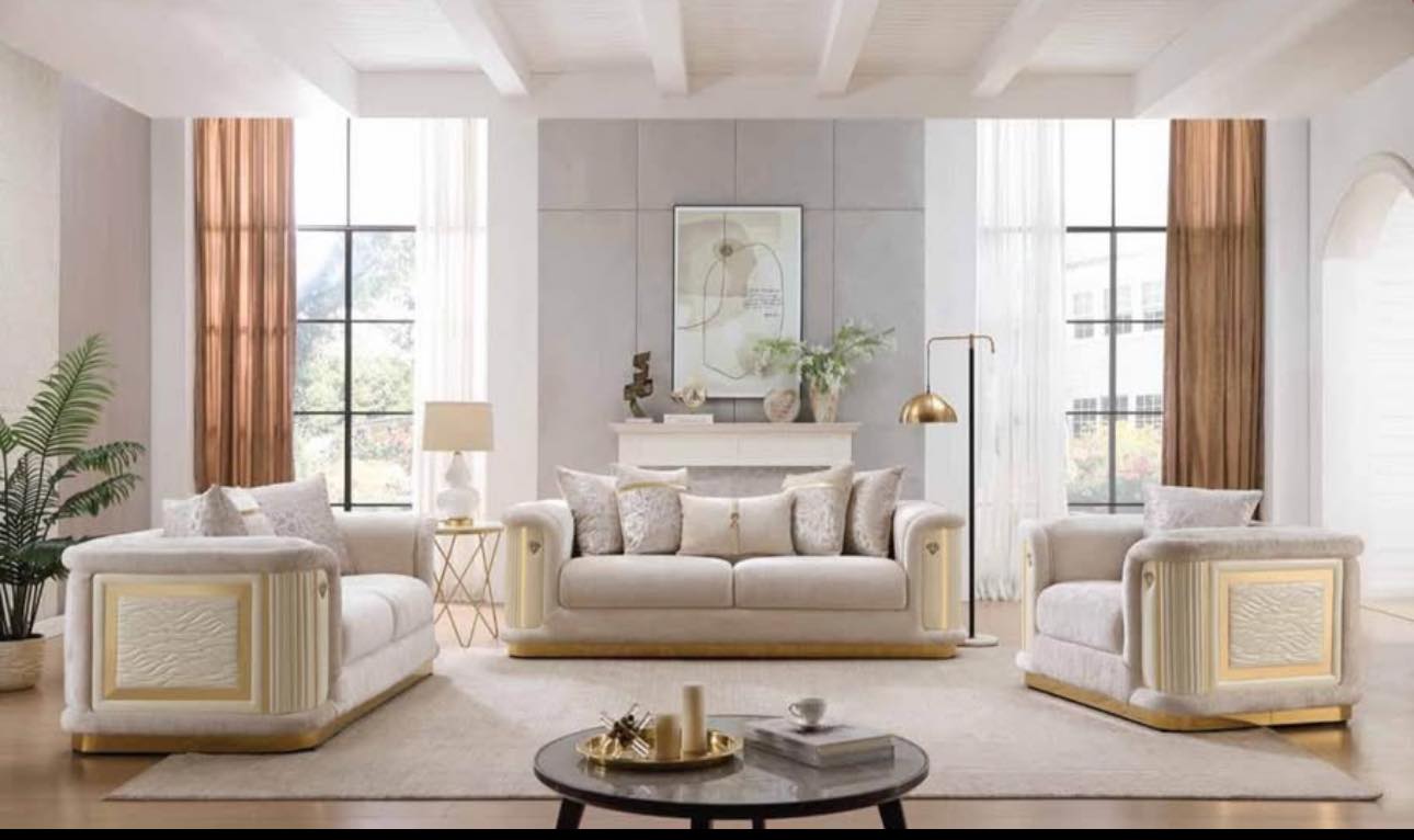 Amigo meuble Facebook ad: Transformez votre espace avec notre set de salon…