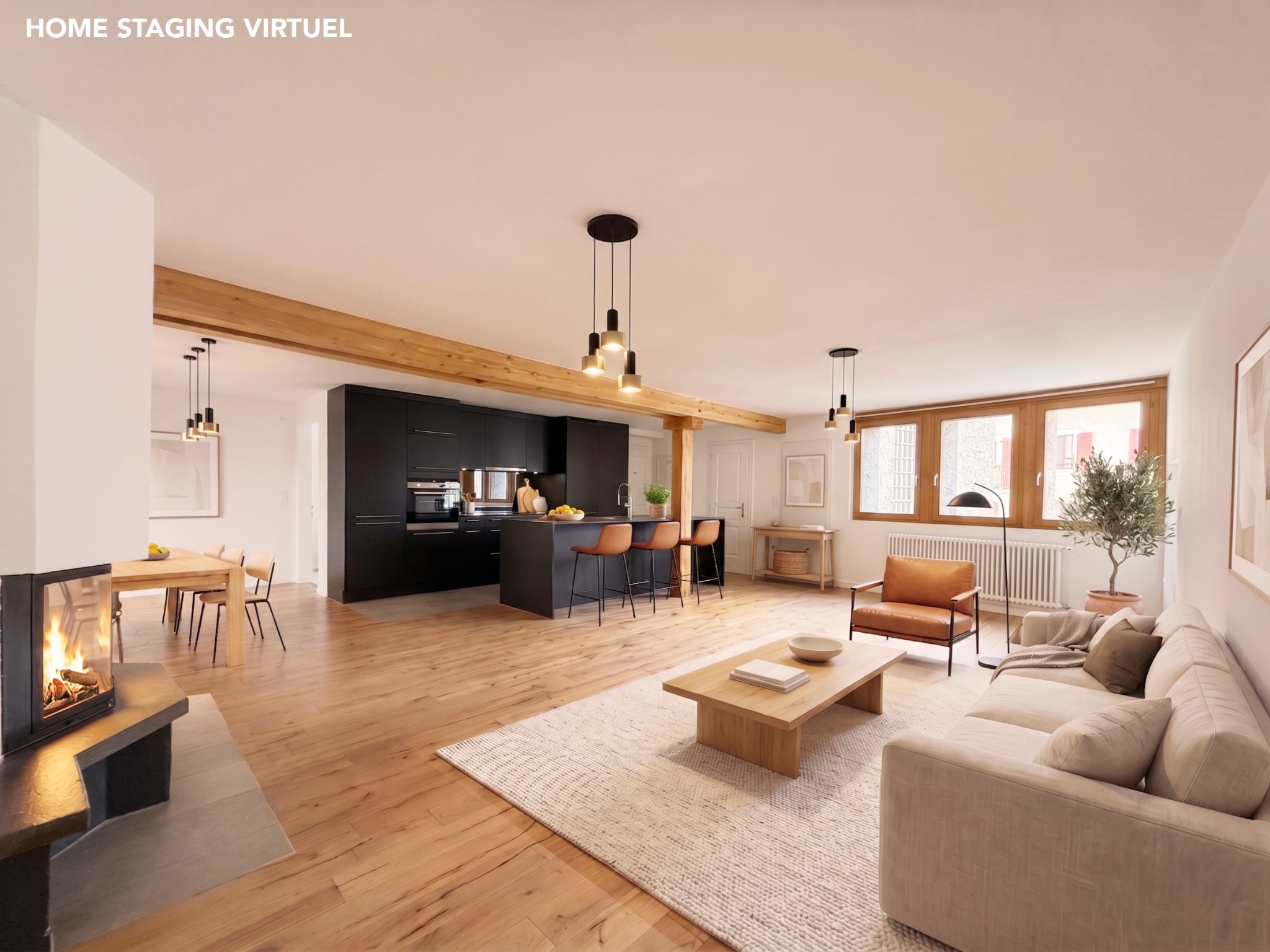 Florian Papp Facebook ad: Maison de village rénovée 2019, triplex 5 pces, vue, cachet