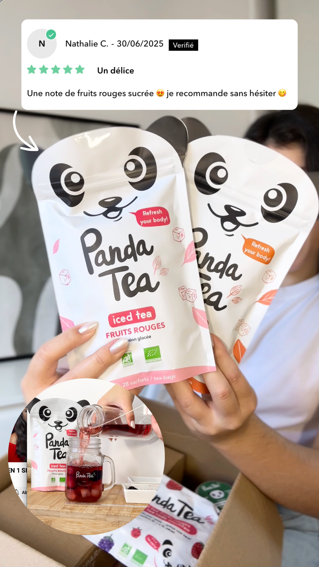 Panda Tea Facebook ad