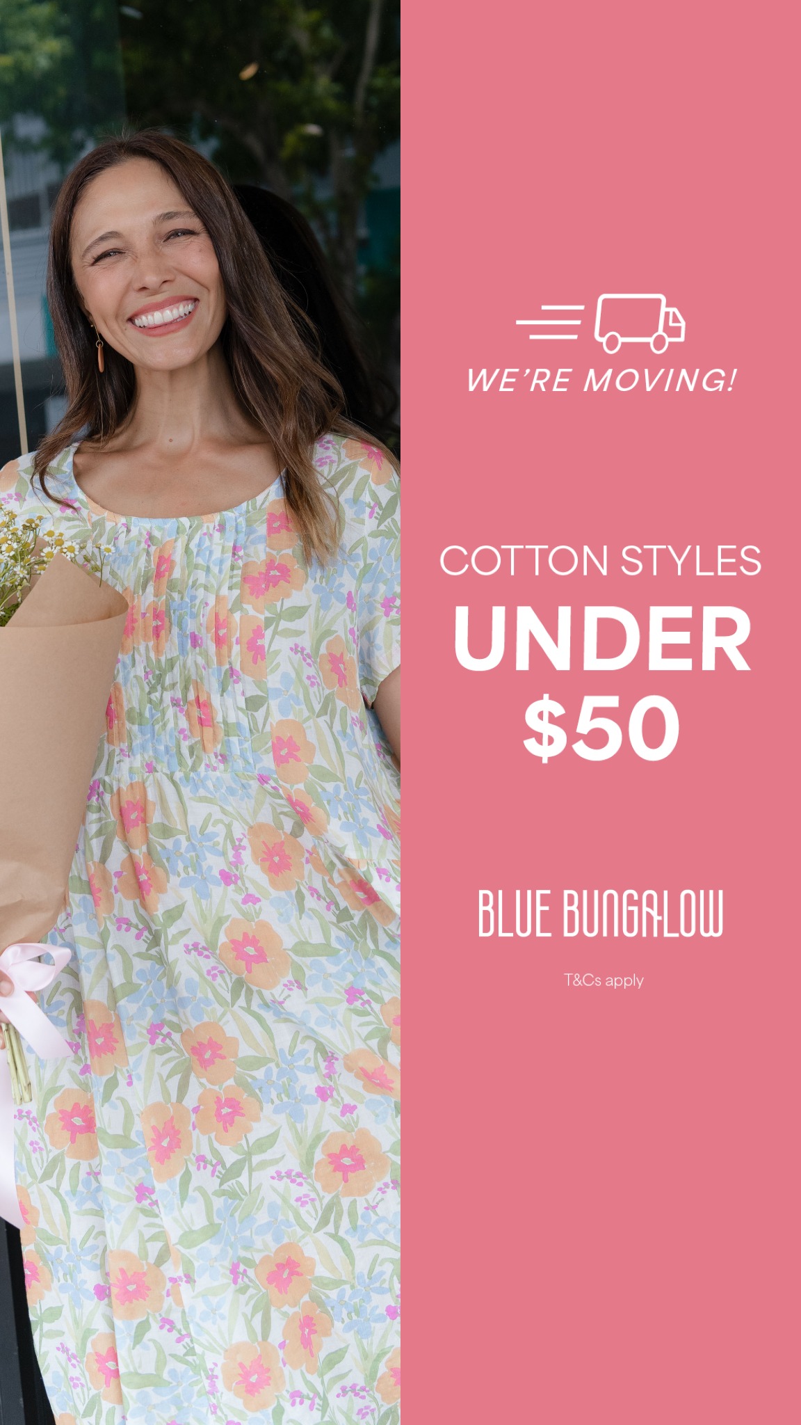Blue Bungalow Facebook ad