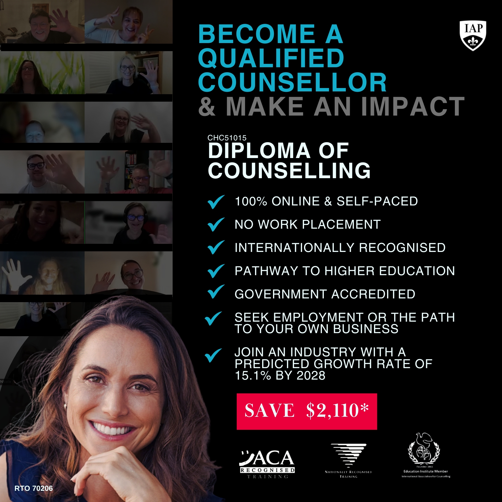 Institute of Applied Psychology Facebook ad
