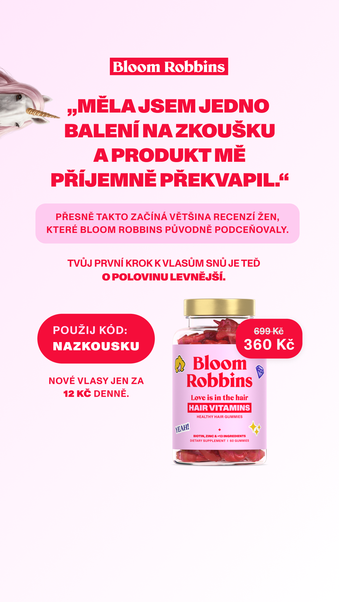 Bloom Robbins SK/CZ Facebook ad