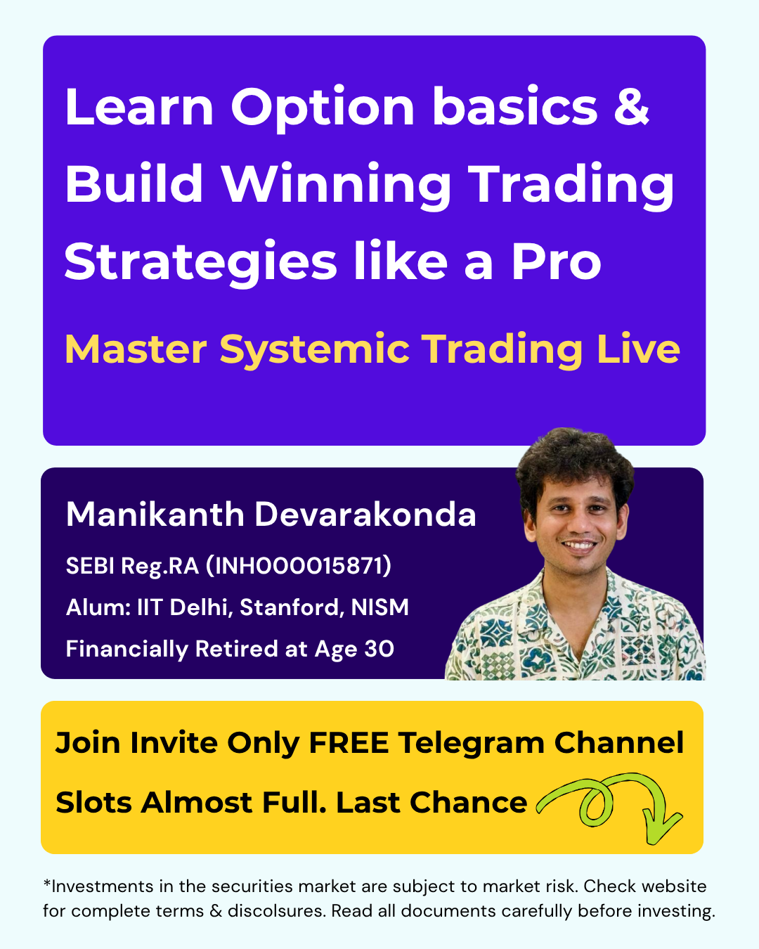 Learn with Mani Facebook ad