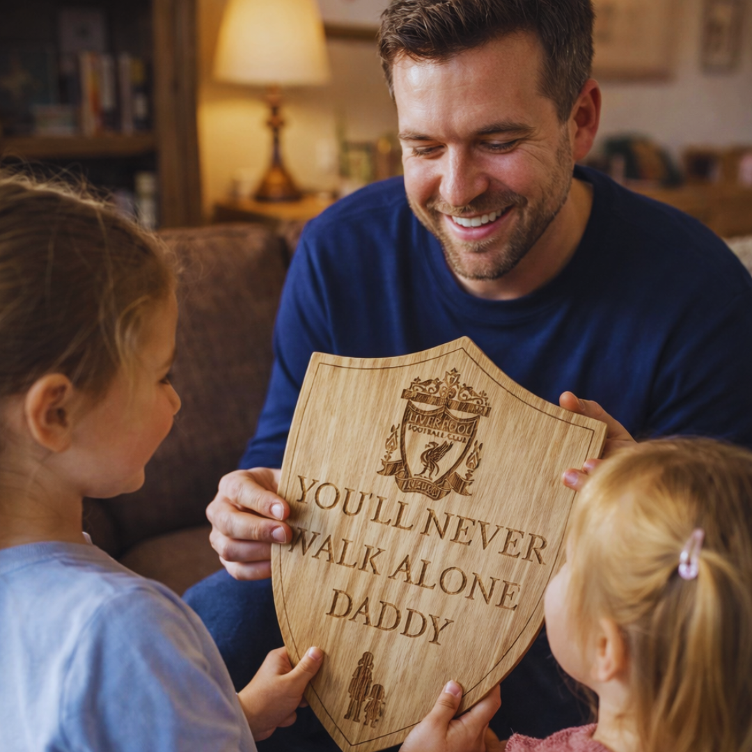 Crafting Around Personalised Gifts Facebook ad: Their Team. Their Name. The Perfect Gift.