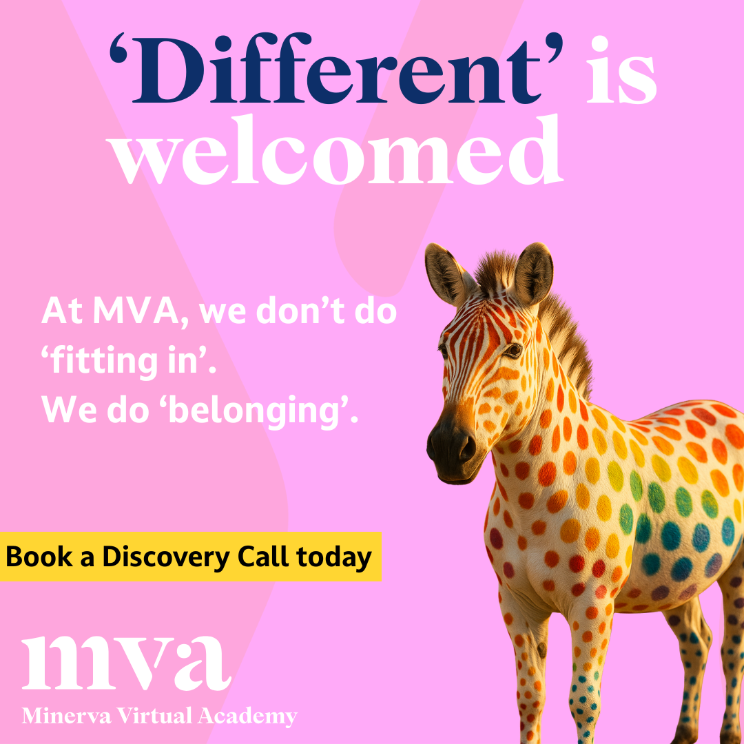 Minerva Virtual Academy Facebook ad from Mar 27, 2026