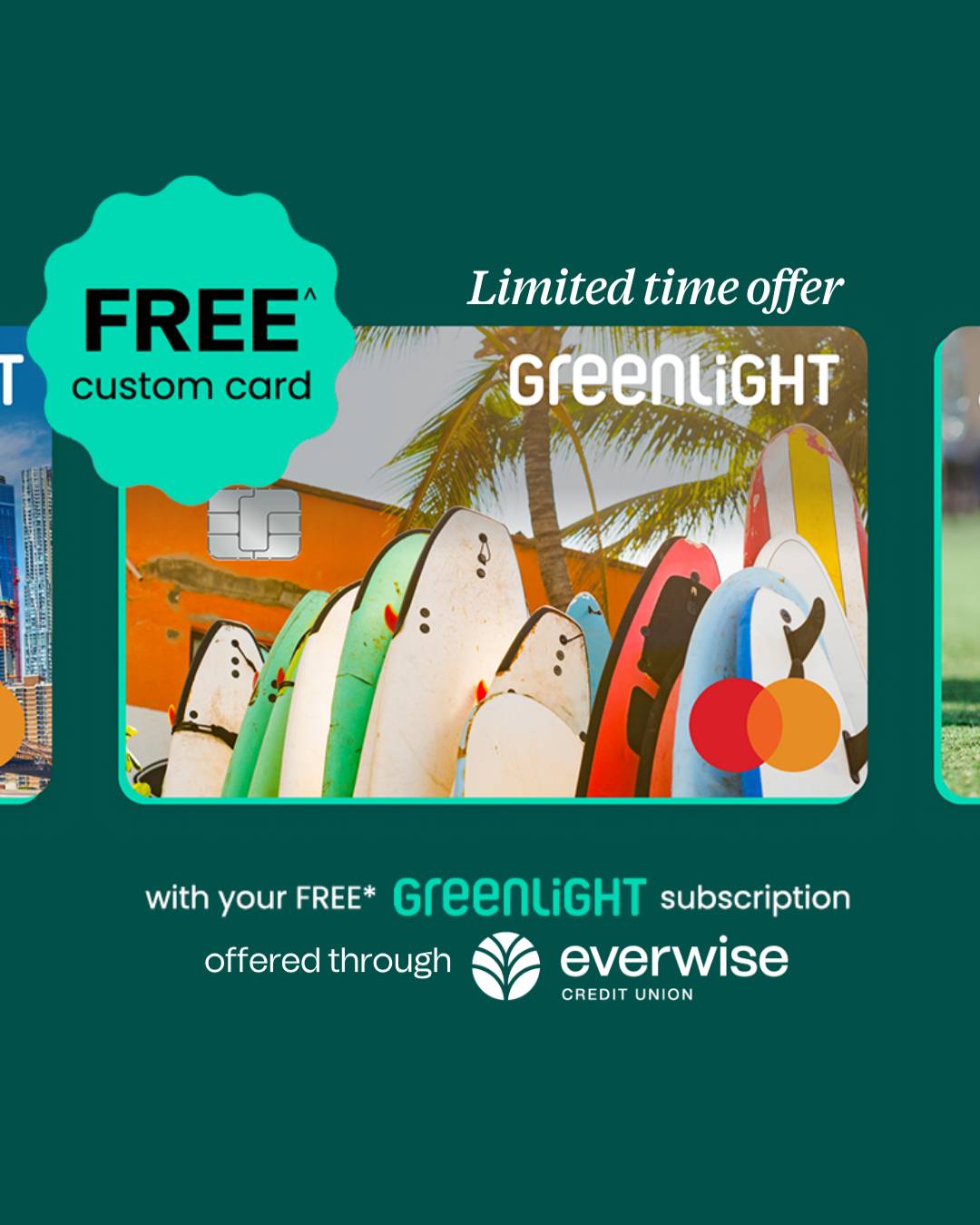 Everwise Credit Union Facebook ad: Give your child a head start on building…