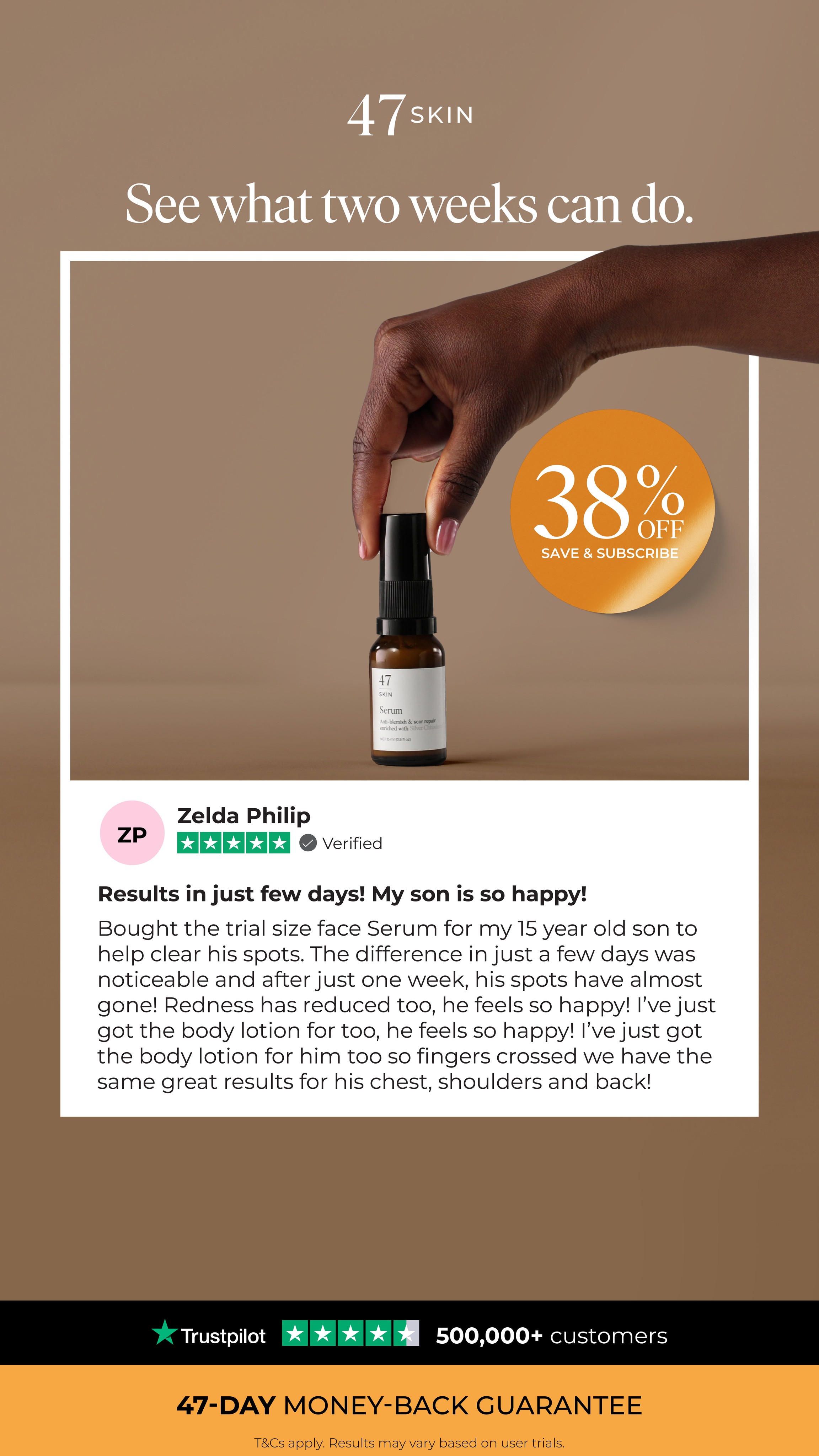 47Skin Facebook ad