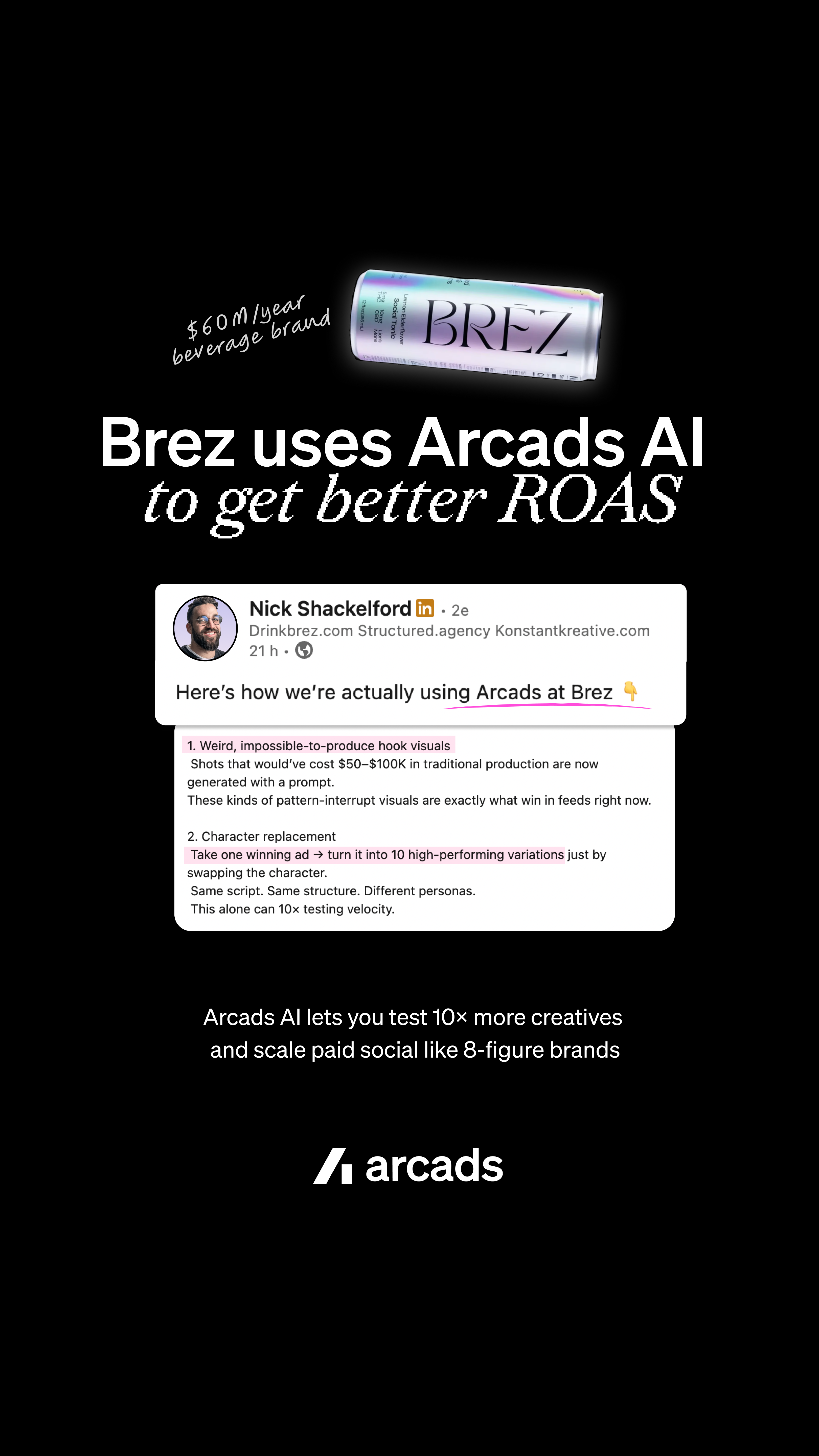 Arcads AI Facebook ad