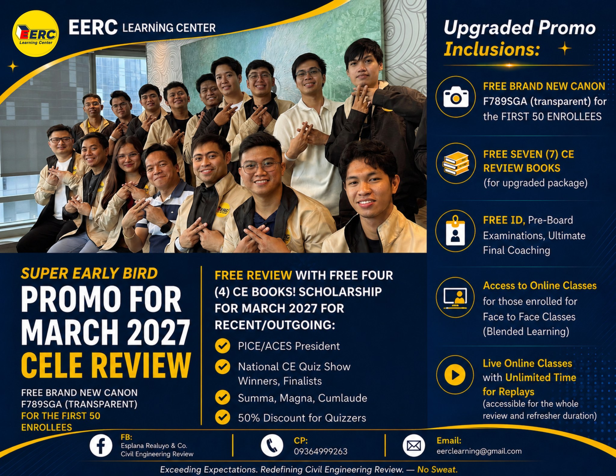 Esplana Realuyo & Co. Civil Engineering Review - EERC Facebook ad