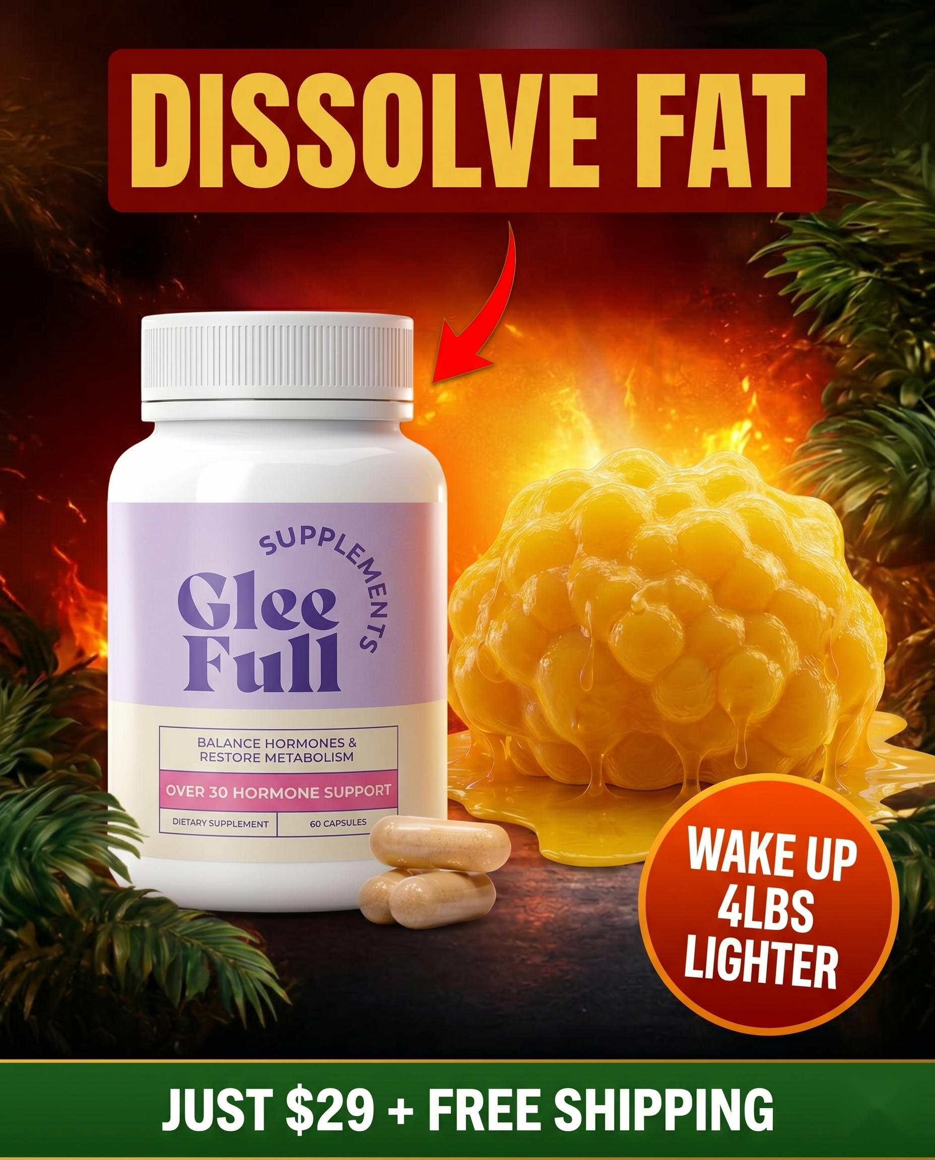 GleeFull Facebook ad
