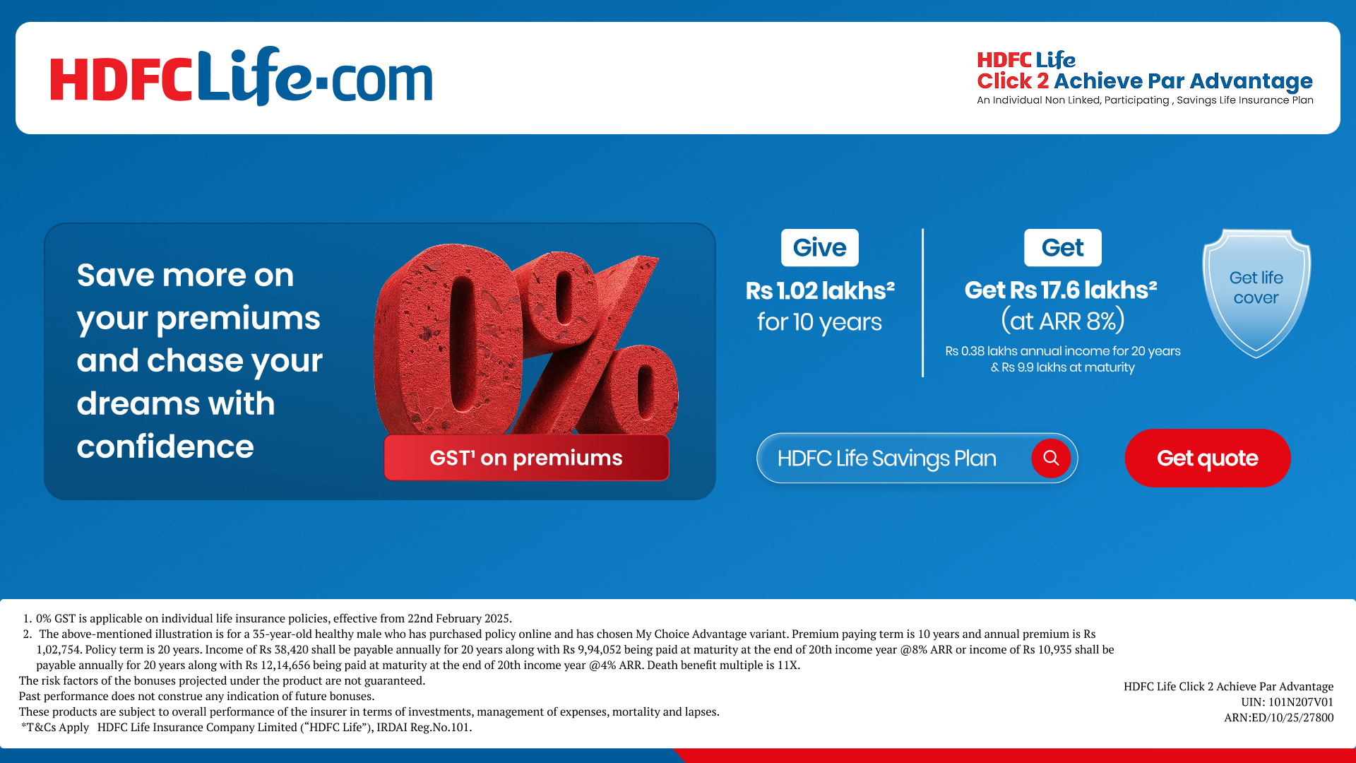 HDFC Life Facebook ad