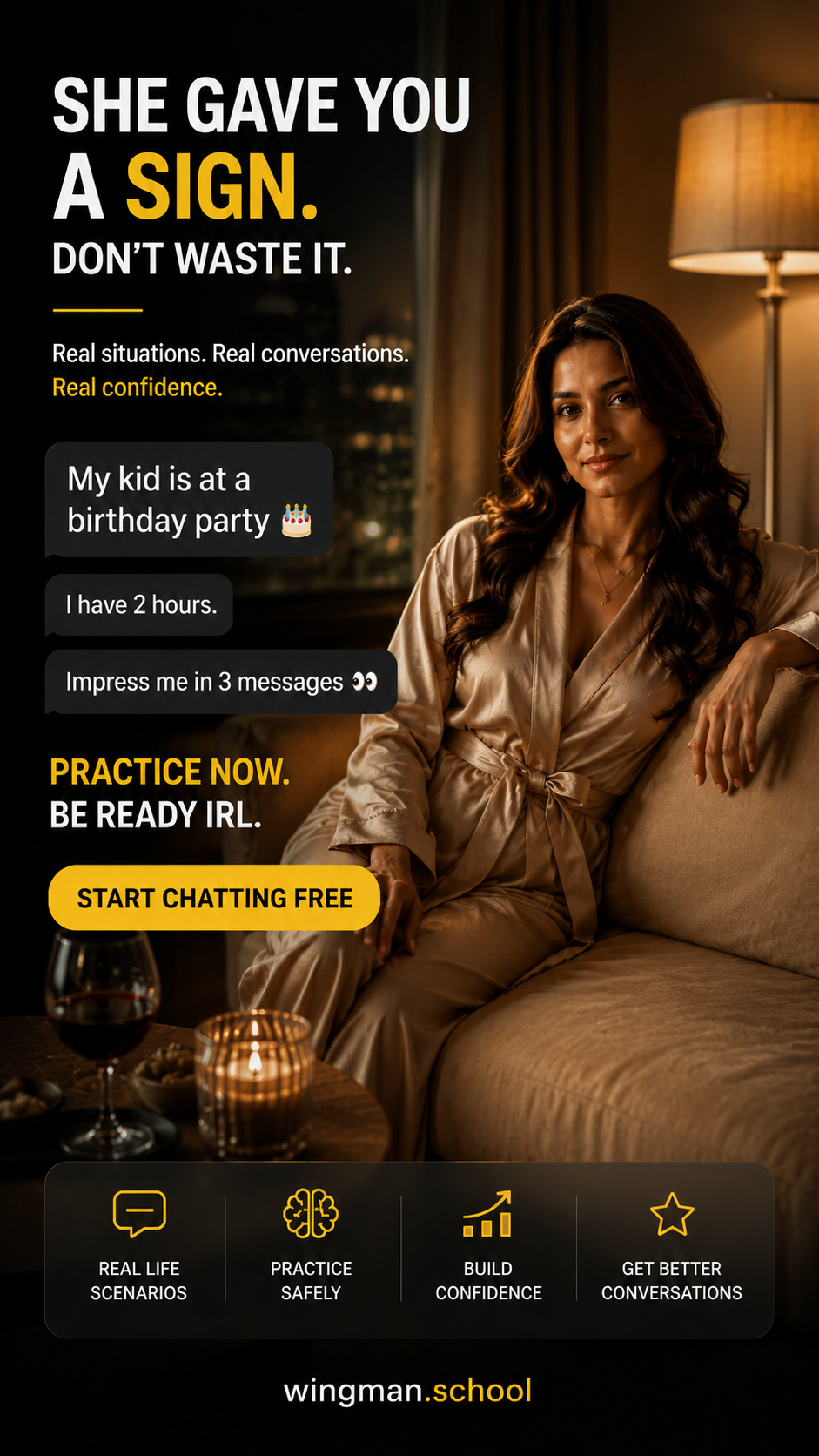Wingman Facebook ad