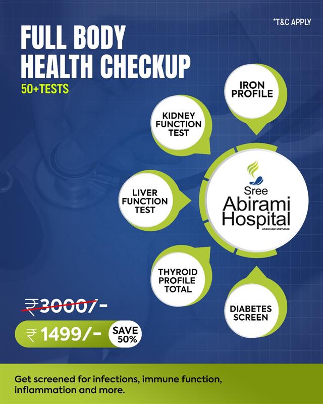 Sree Abirami Hospital Facebook ad