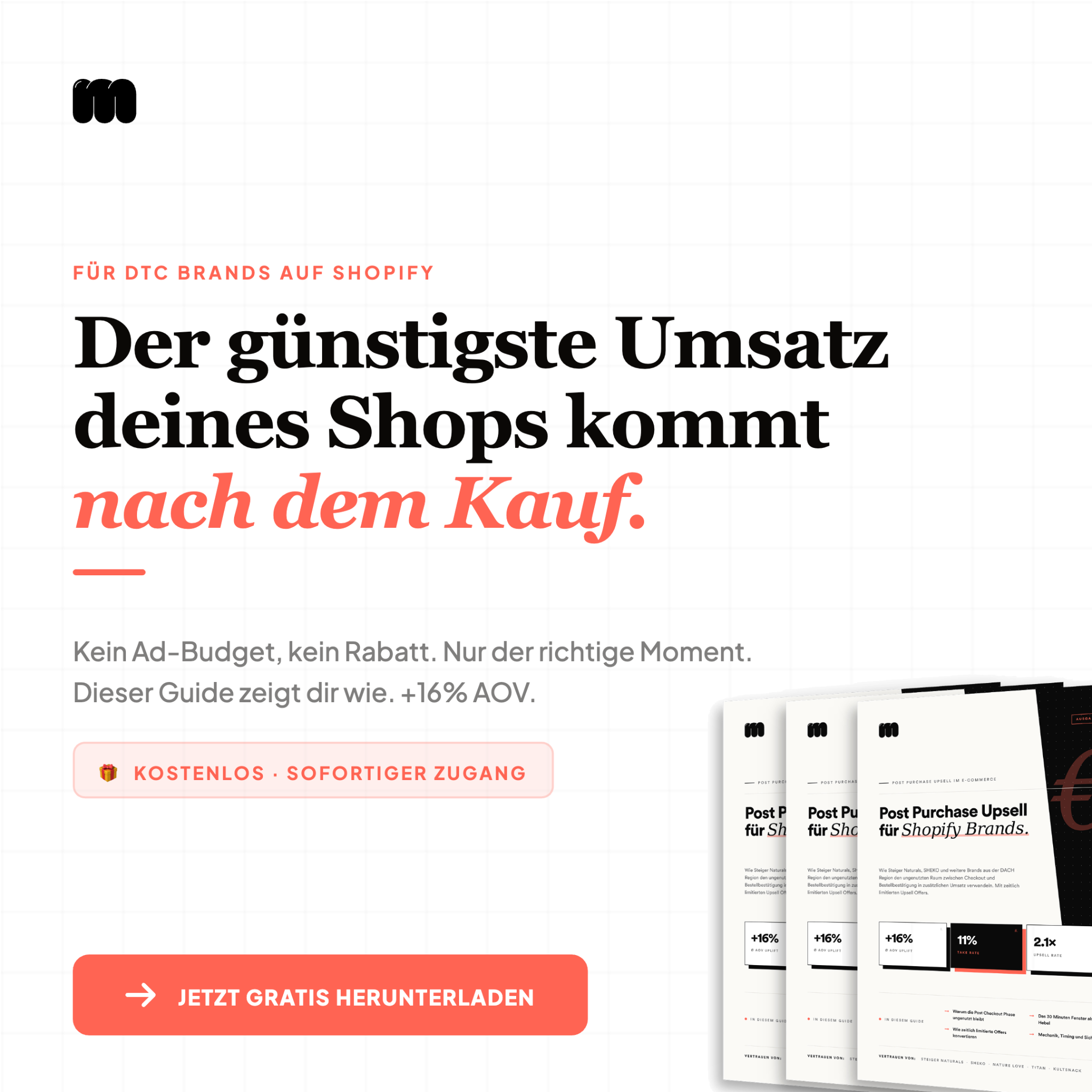 memberr. Facebook ad: Für Founder & DTC Brands