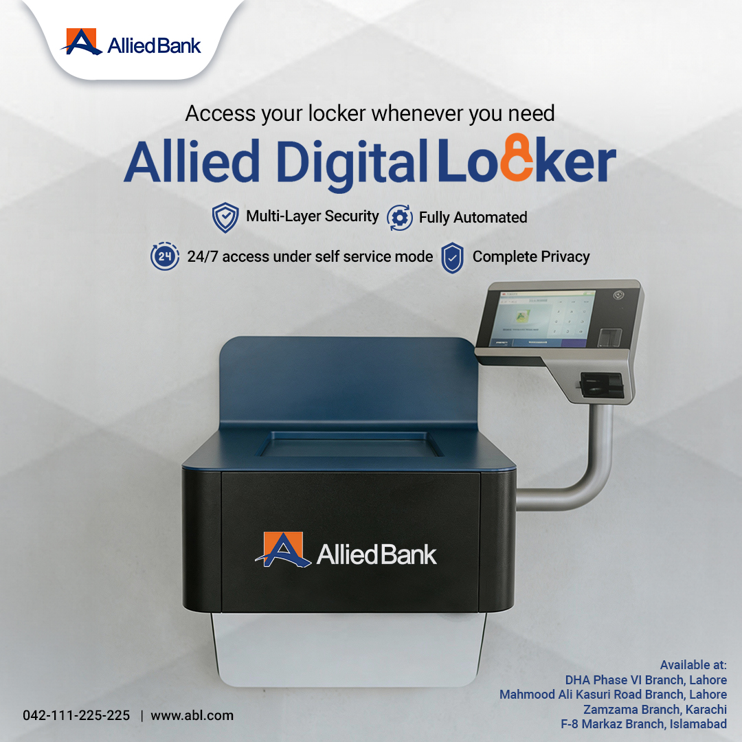 Allied Bank Limited Facebook ad: Allied Digital Lockers | Best Digital Lockers in Pakistan…