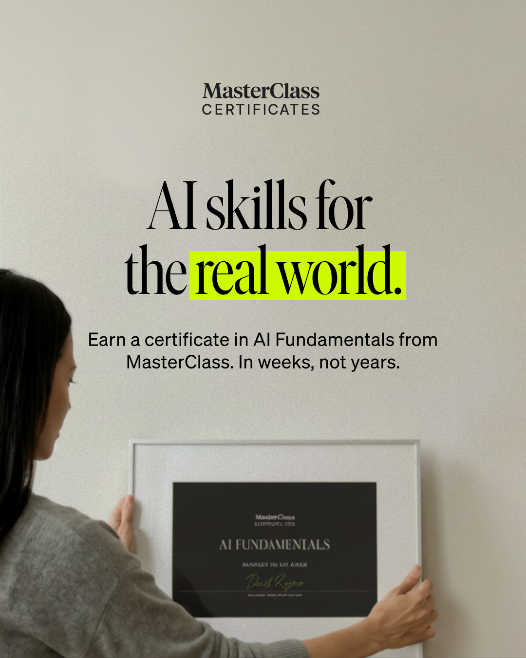 MasterClass Facebook ad