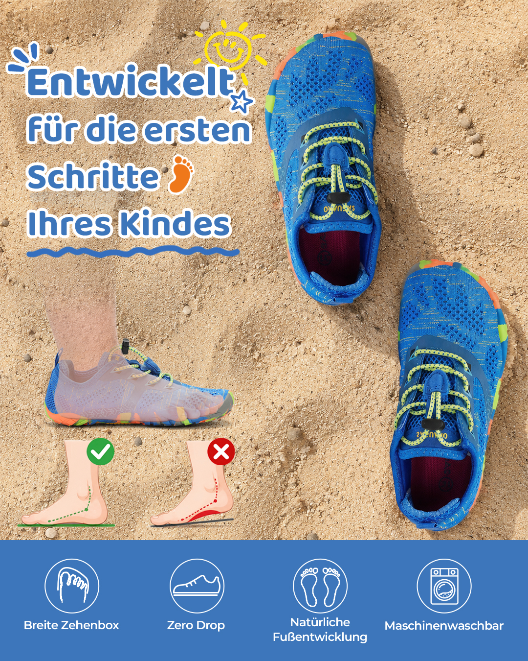 Saguaro De Facebook ad: Endlich Platz für breite Füße.