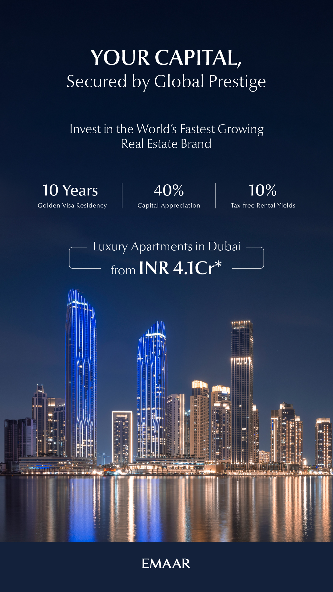 Emaar Dubai Facebook ad from May 18, 2026