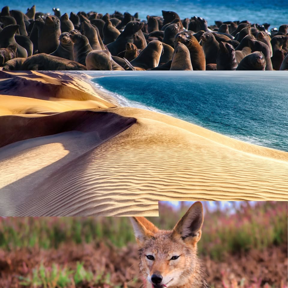 Sandwich Harbour Photography Tours Facebook ad: Capture the magic where the Namib Desert meets…