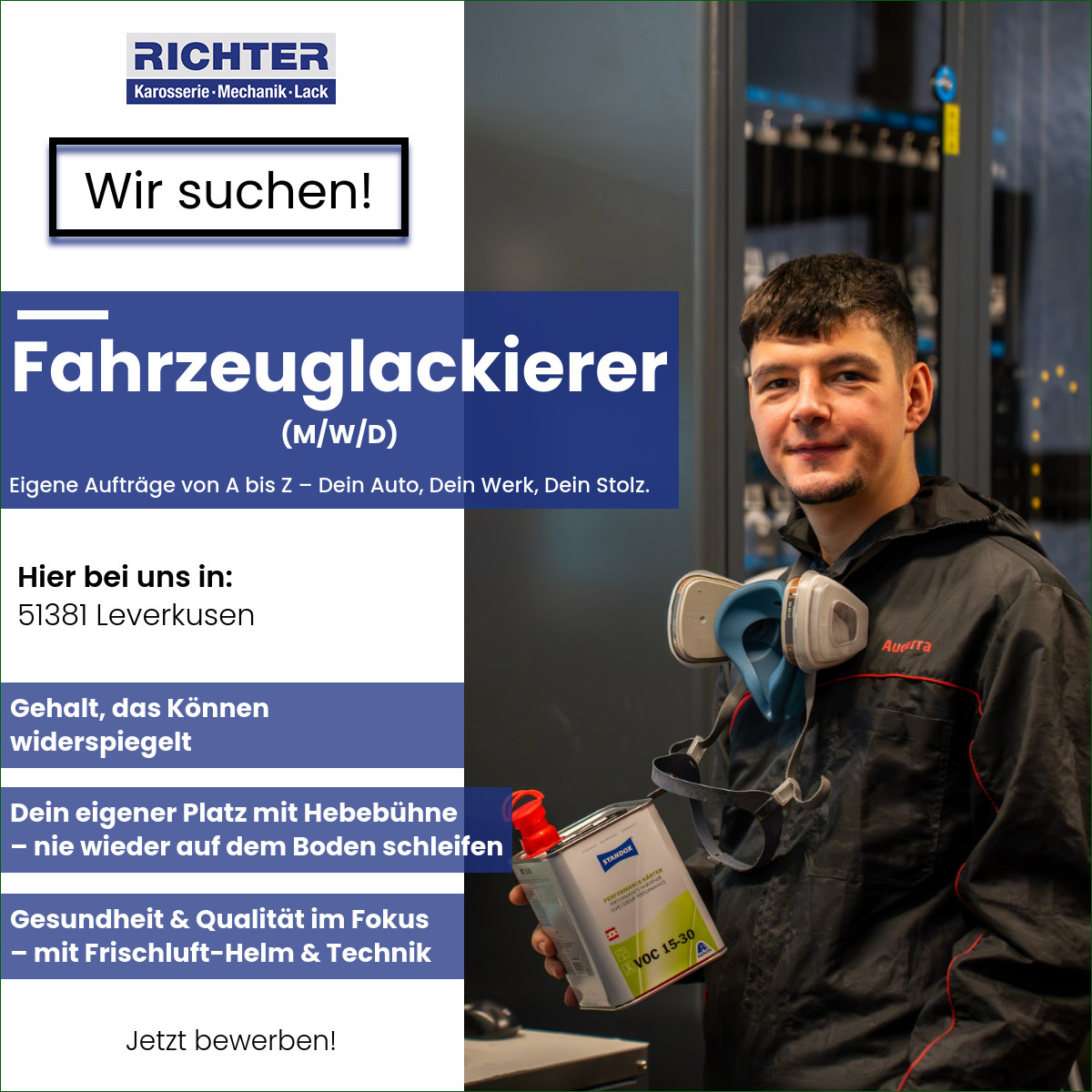 Richter Leverkusen - Jobs Facebook ad