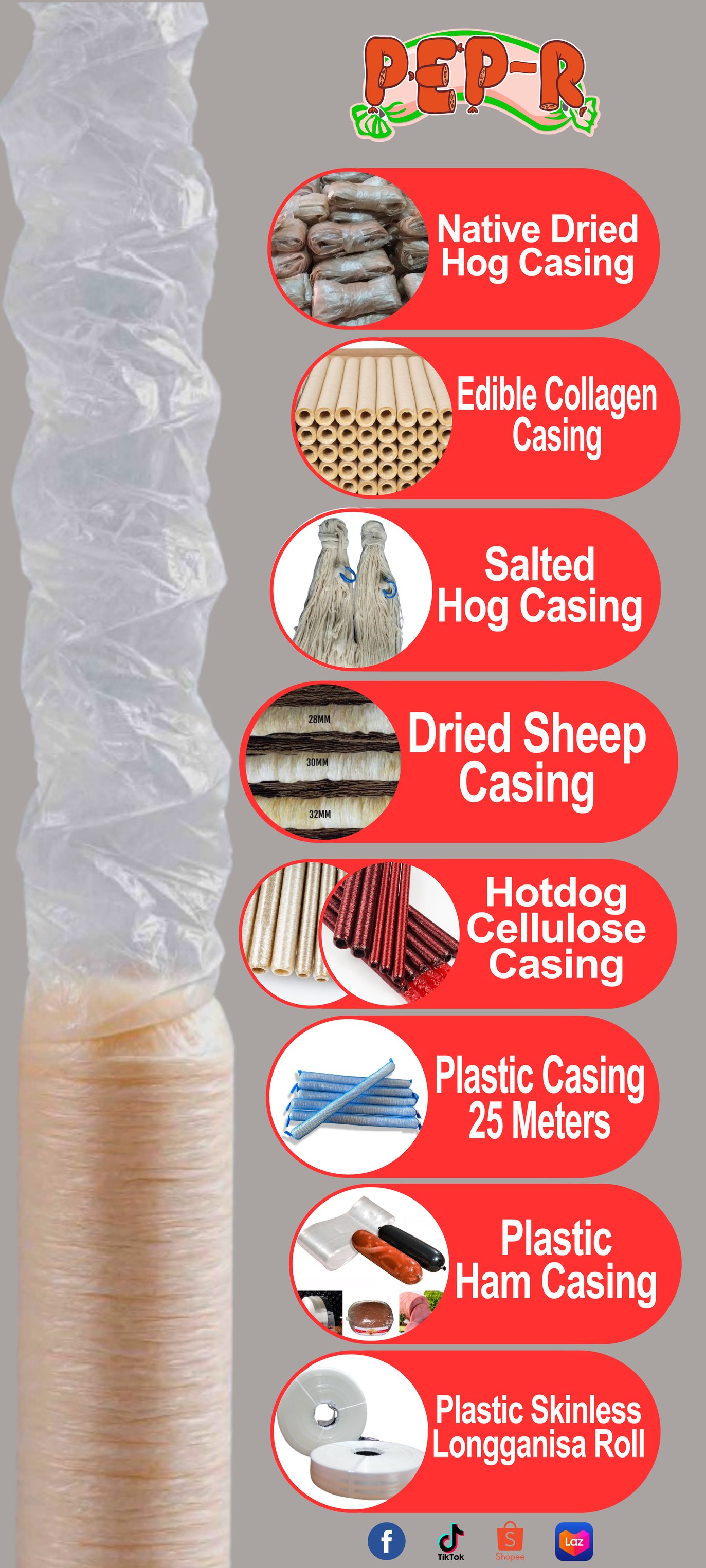 PEP-R Hog Casing / Sausage Casing / Longganisa Casing Facebook ad