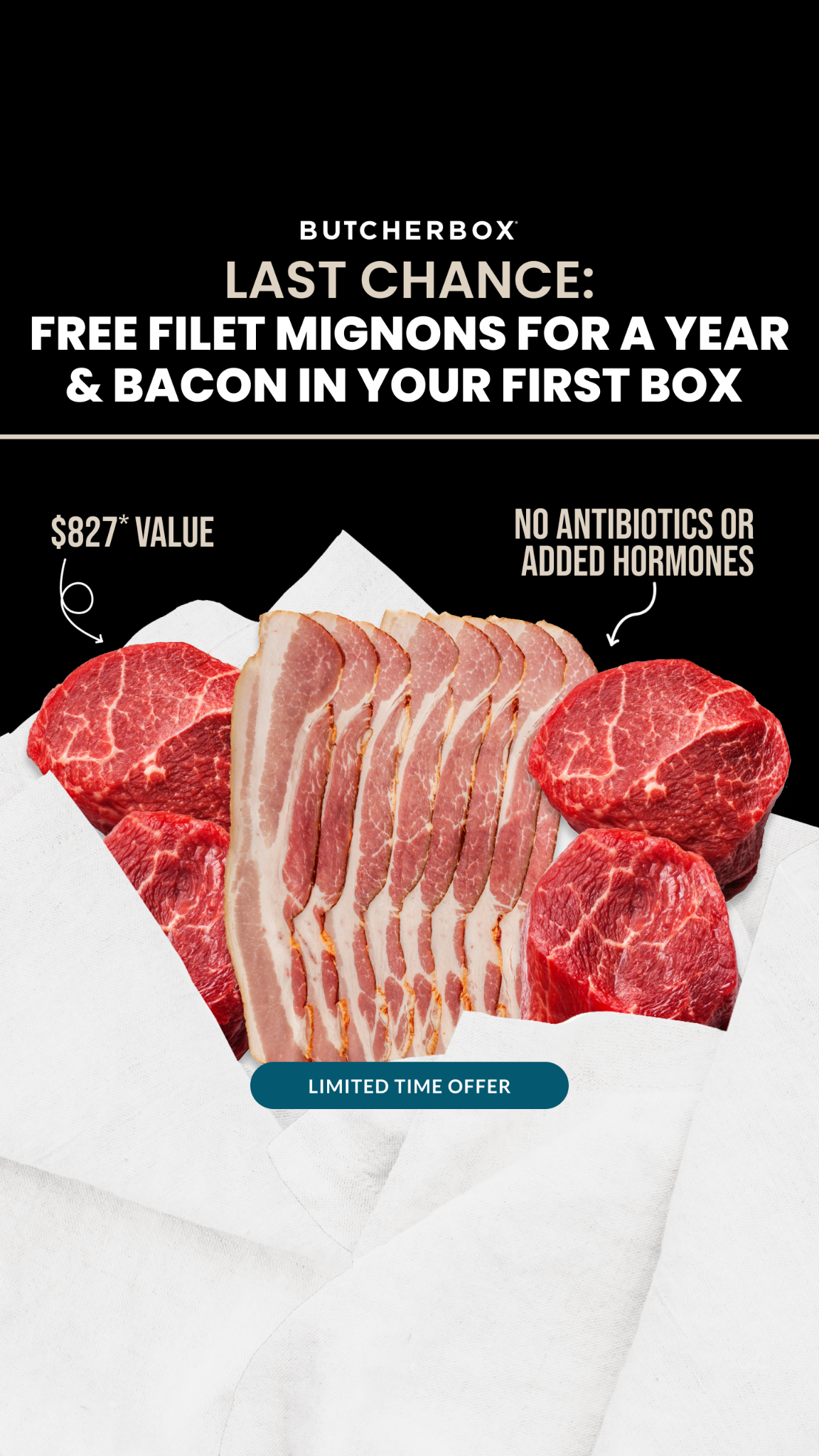 ButcherBox Facebook ad