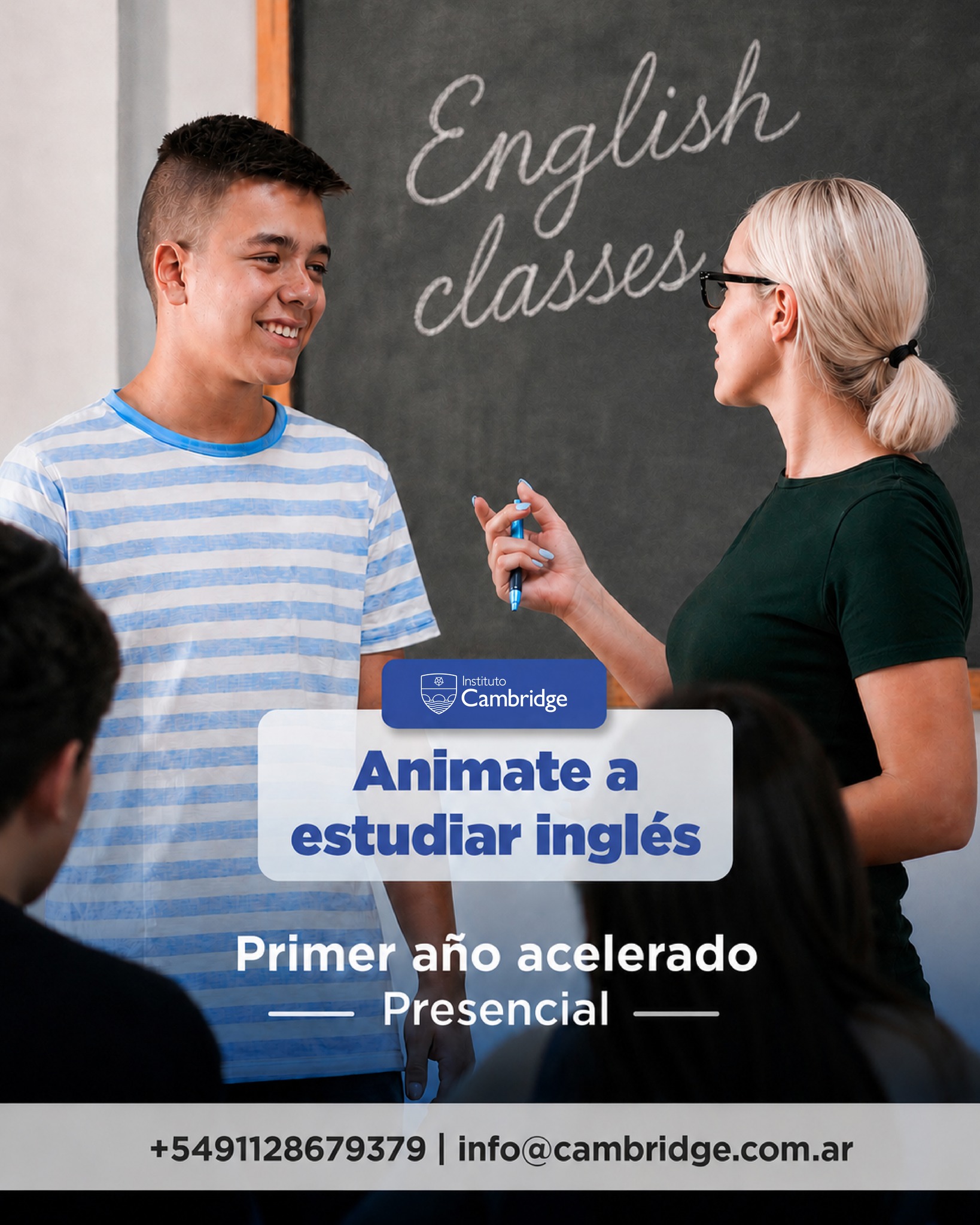 Instituto Cambridge Facebook ad: ¿No llegaste a inscribirte?