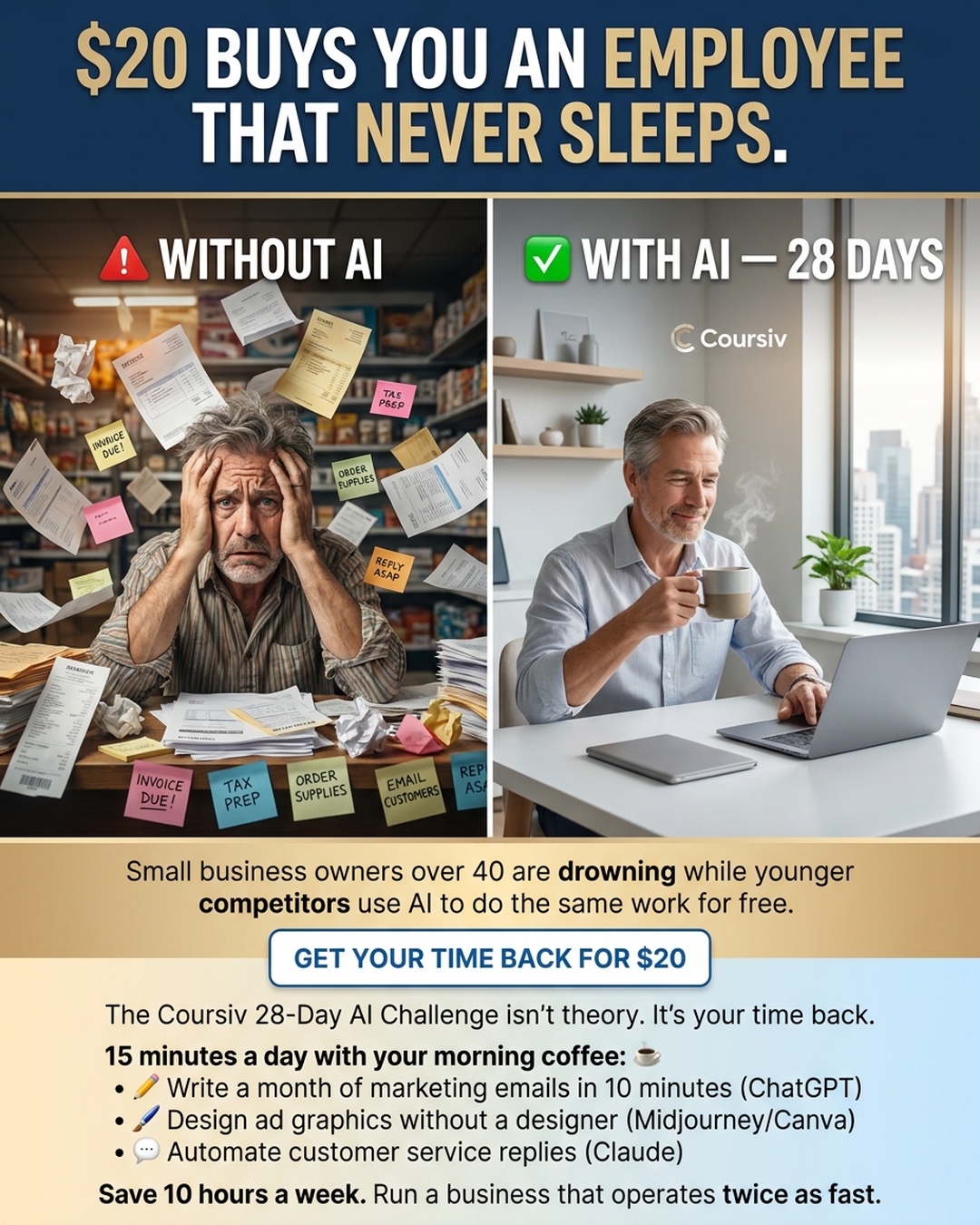 AI Simplified Facebook ad
