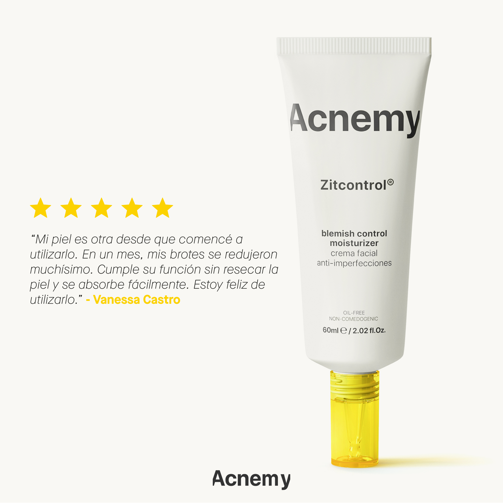 Niche Beauty Lab Facebook ad: Controla el acné con Zitcontrol